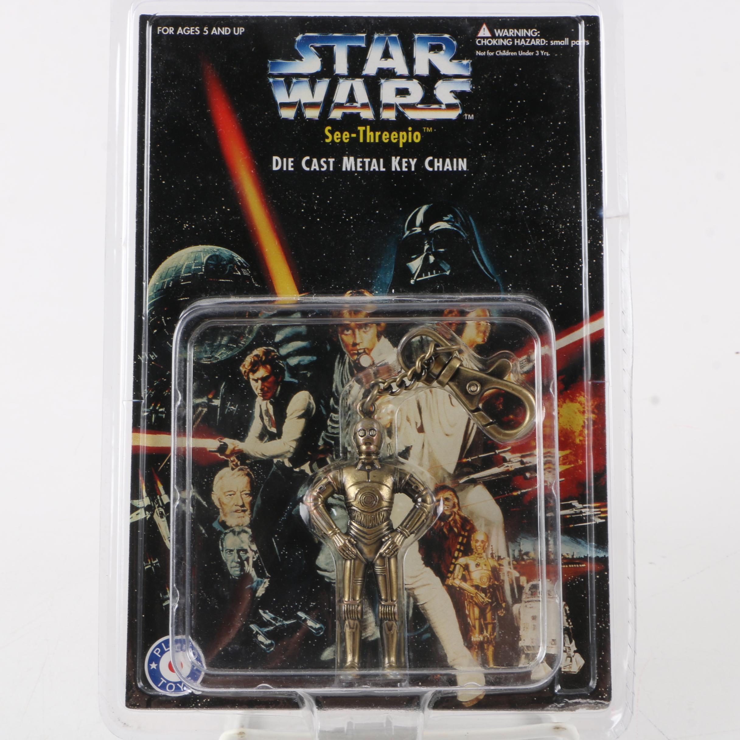 Sealed Placo "Star Wars" Die-Cast Keychains Complete Set