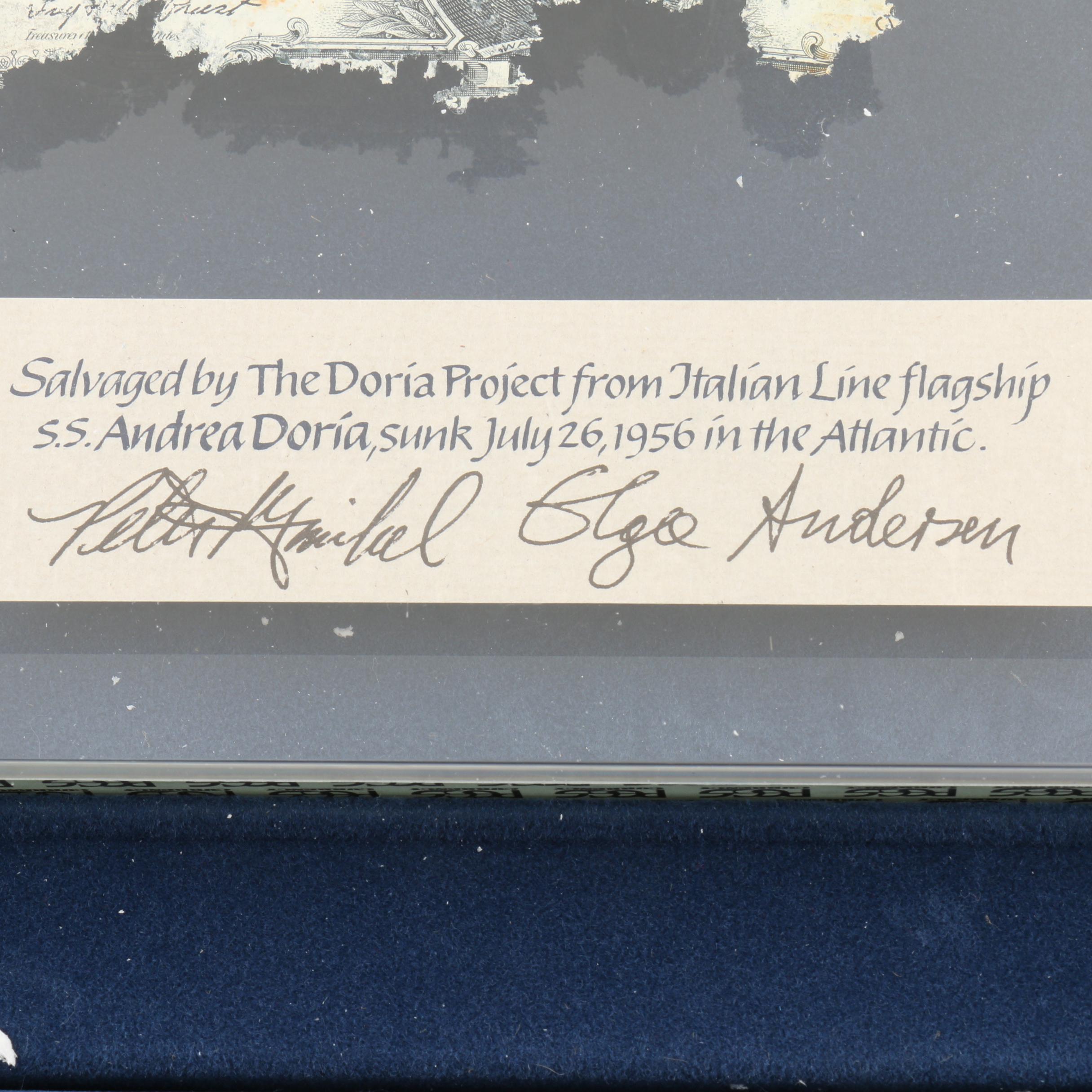 PCGS Graded $1 Silver Cerificate from the S.S. Andrea Doria Shipwreck