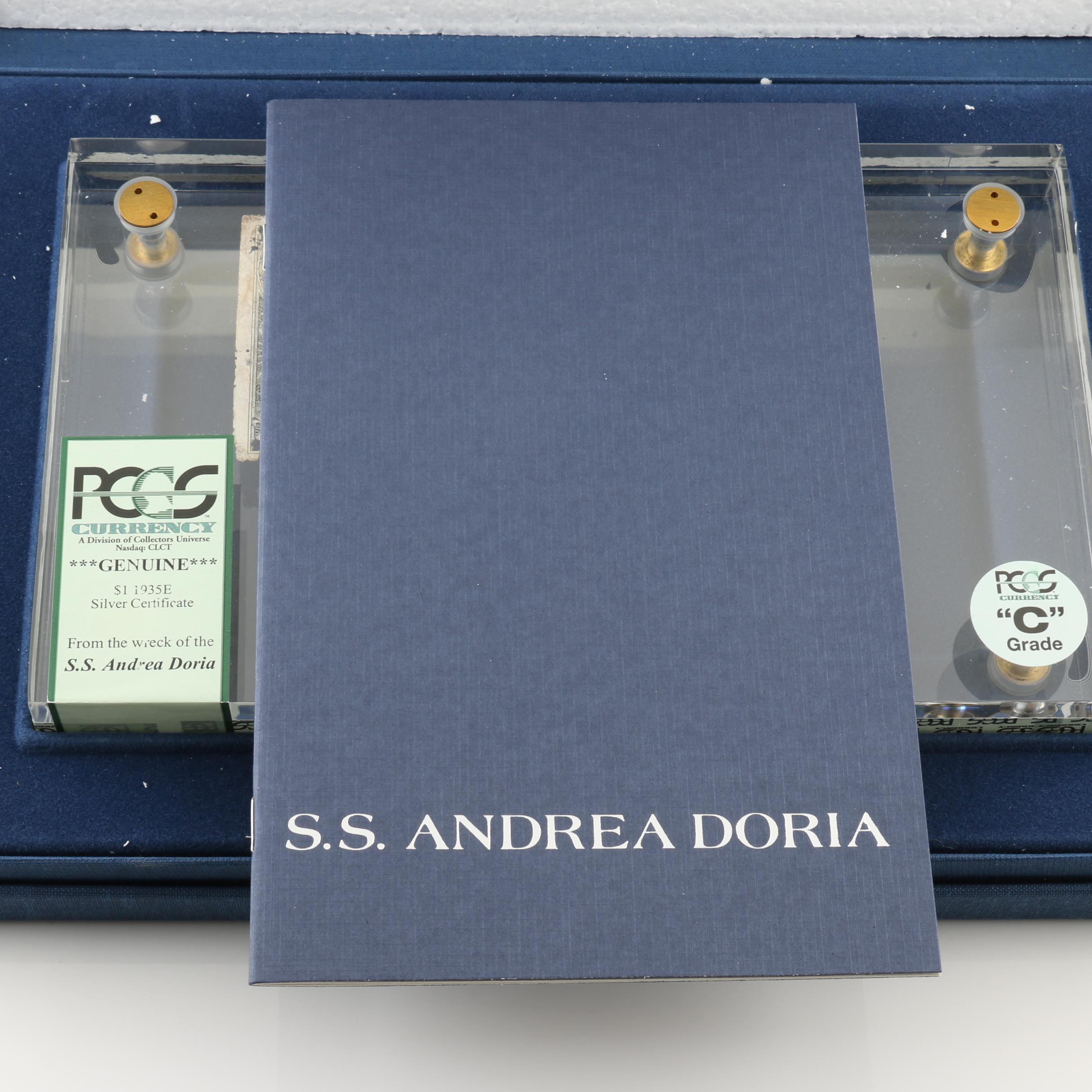PCGS Graded $1 Silver Cerificate from the S.S. Andrea Doria Shipwreck