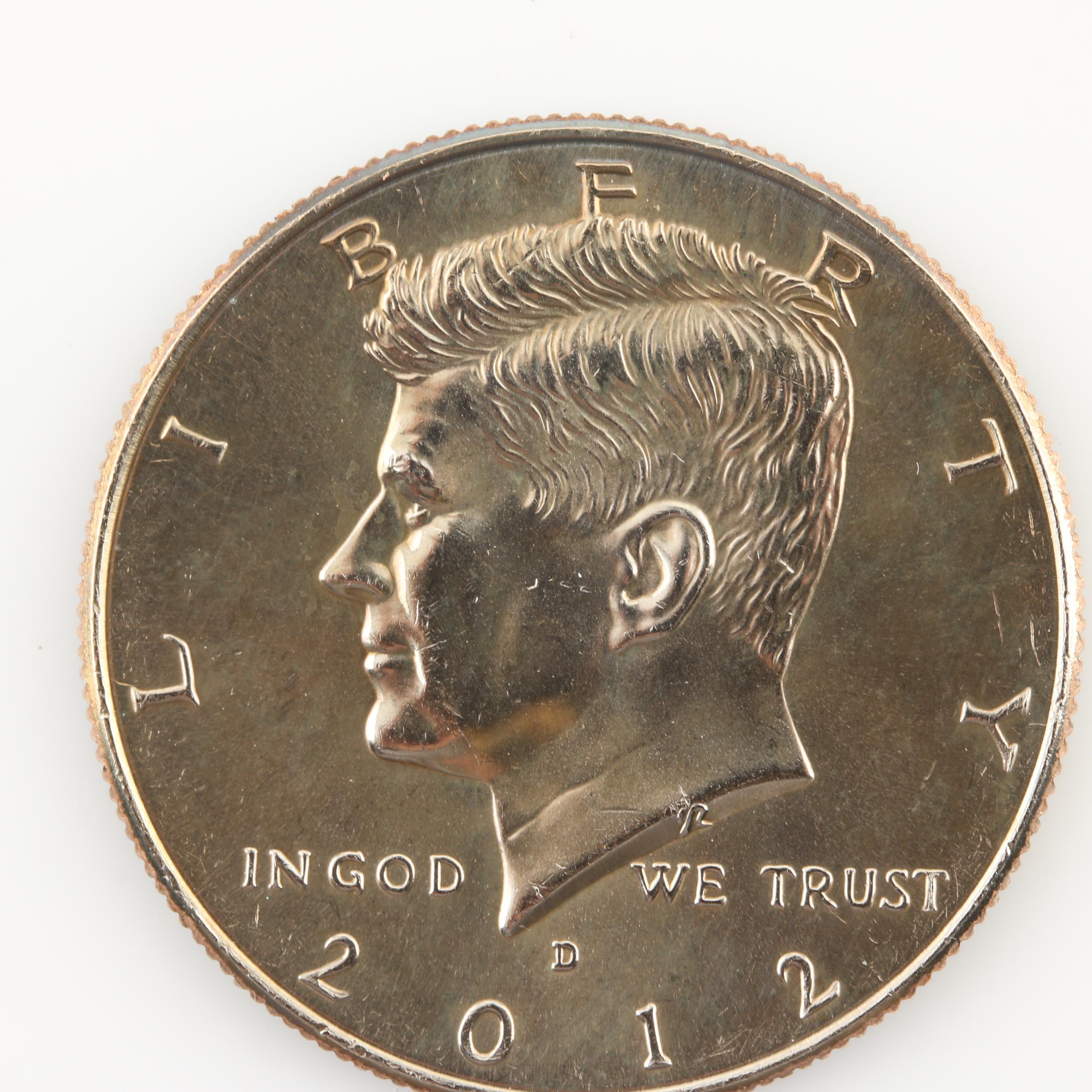 Dansco Album of Eighty-Eight Kennedy Half Dollars from 1964 to 2014