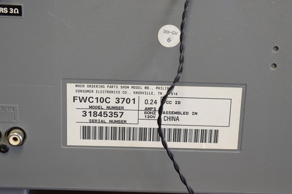 Philips 3 Disc CD Changer and Speakers