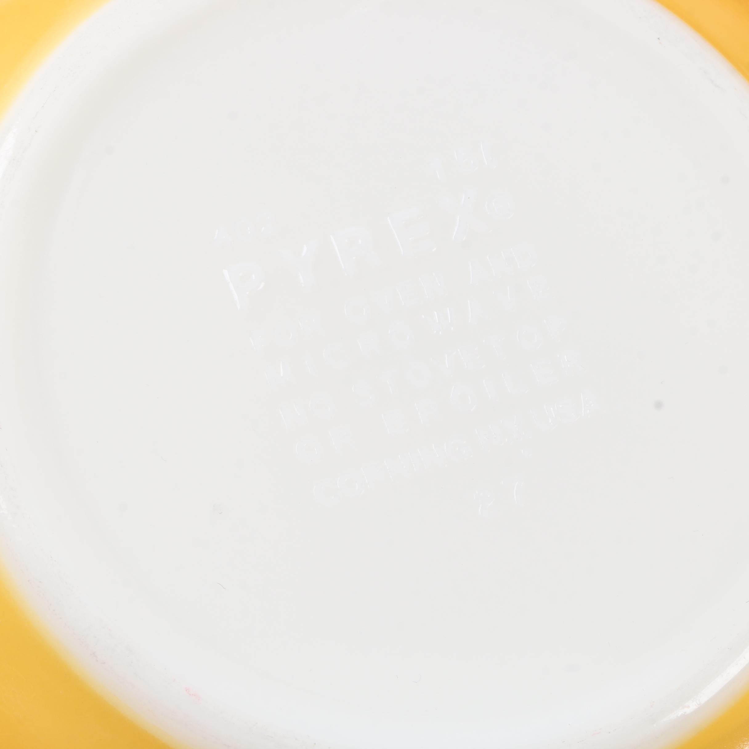 Vintage Pyrex "Butterfly Gold" Mixing Bowls and Baking Dishes 1972-81