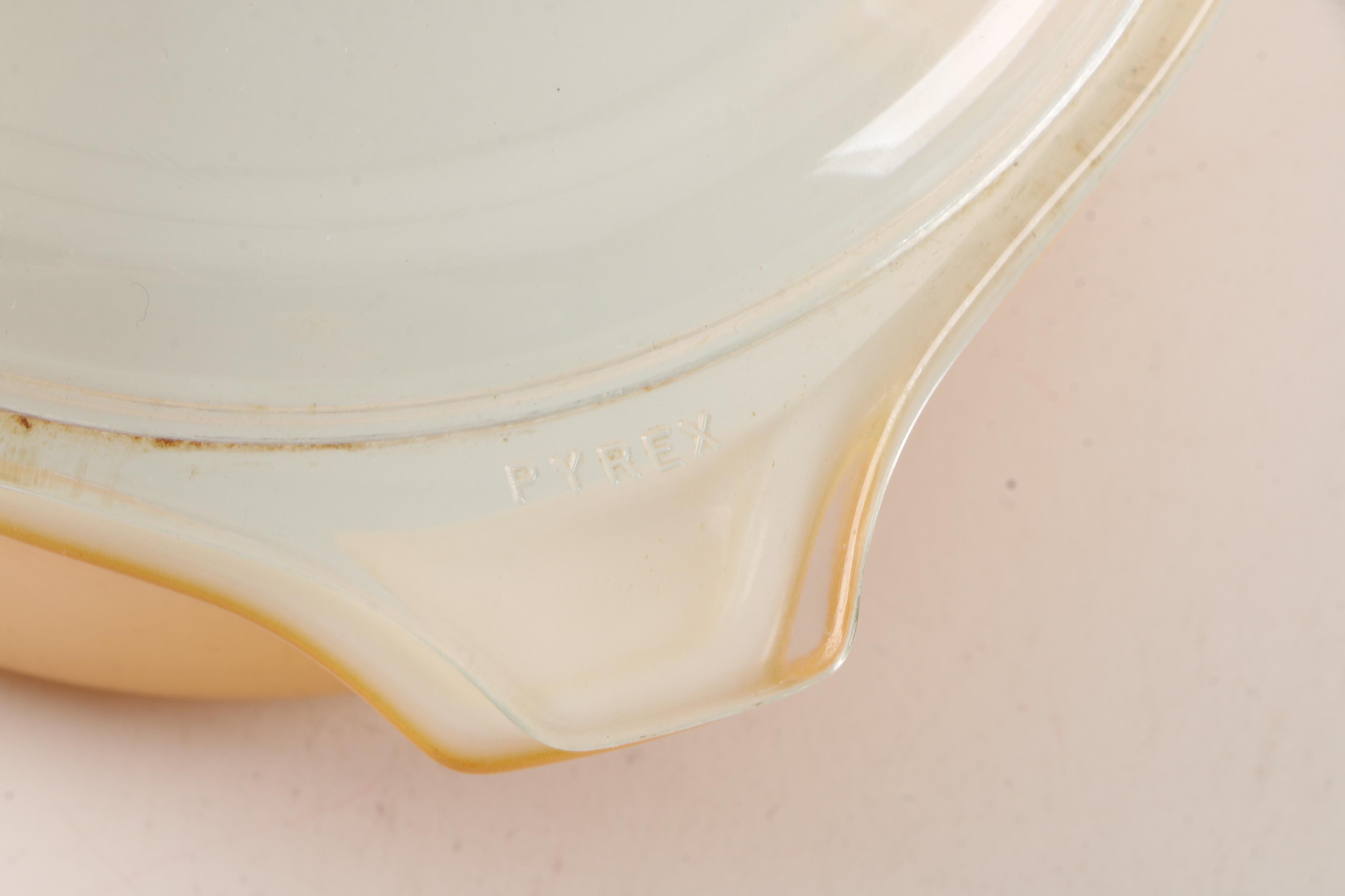 Vintage Pyrex "Butterfly Gold" Mixing Bowls and Baking Dishes 1972-81