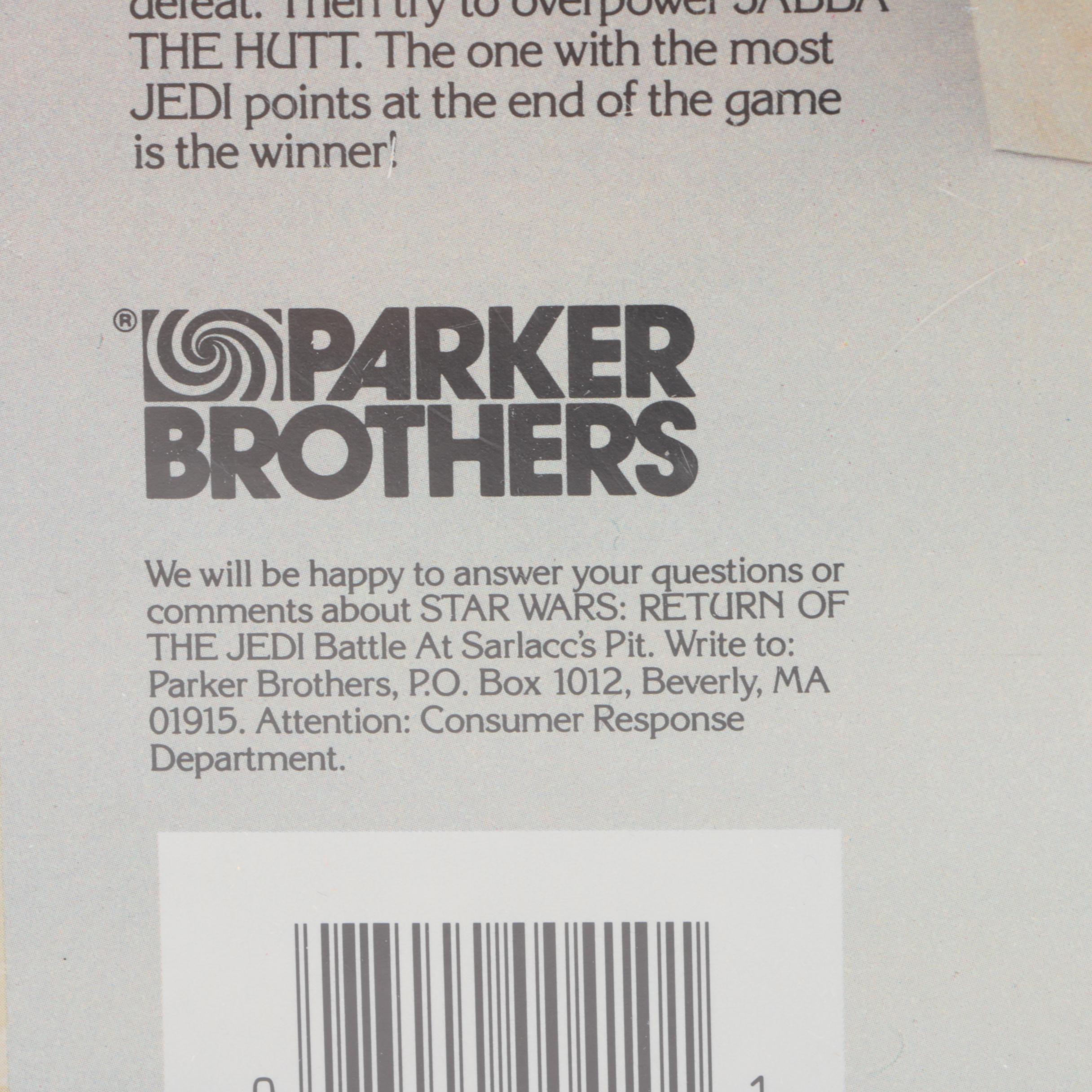 1989 Parker Brothers Star Wars "Battle at Sarlacc's Pit" Board Game