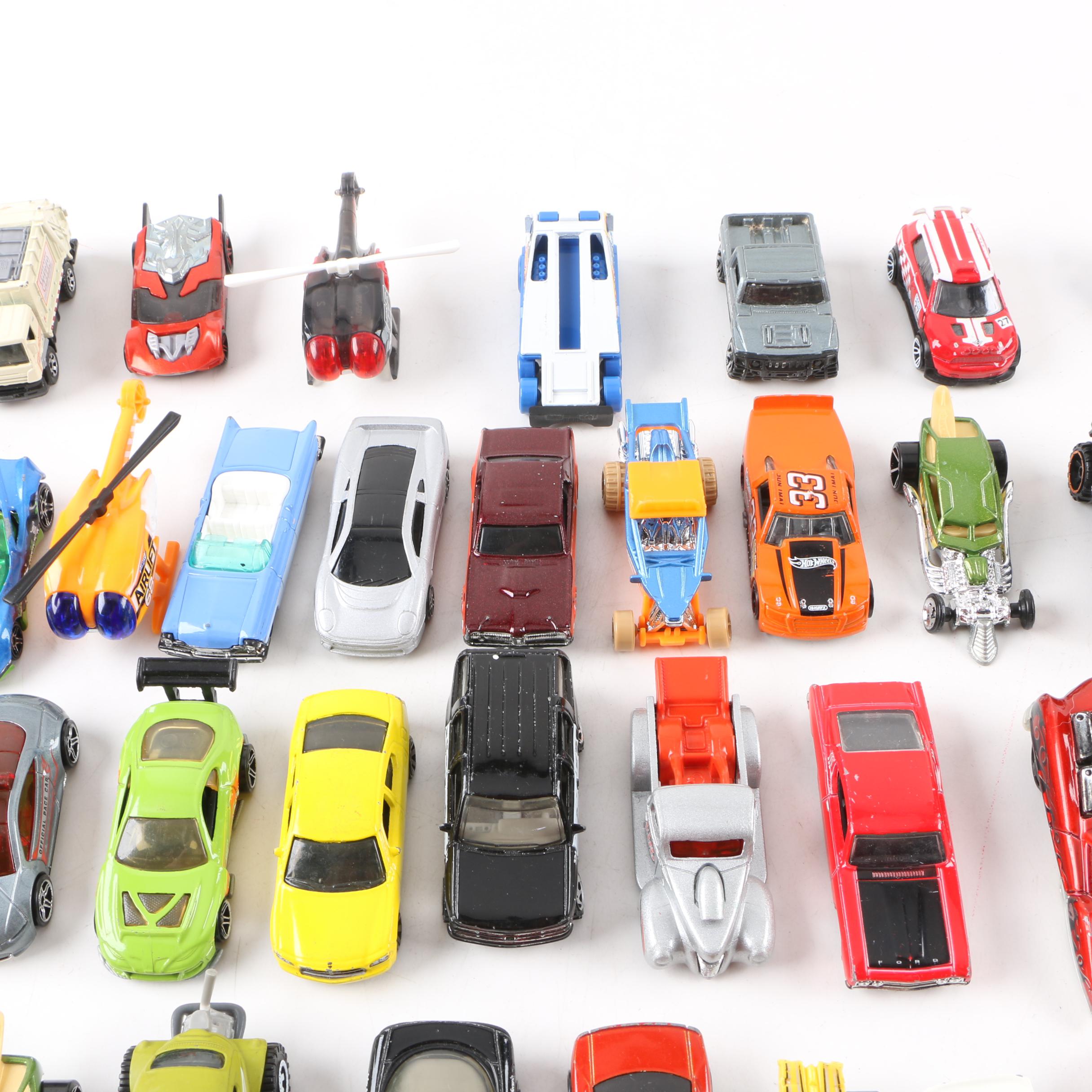 Die-Cast Car Collection with Hot Wheels Carrying Case