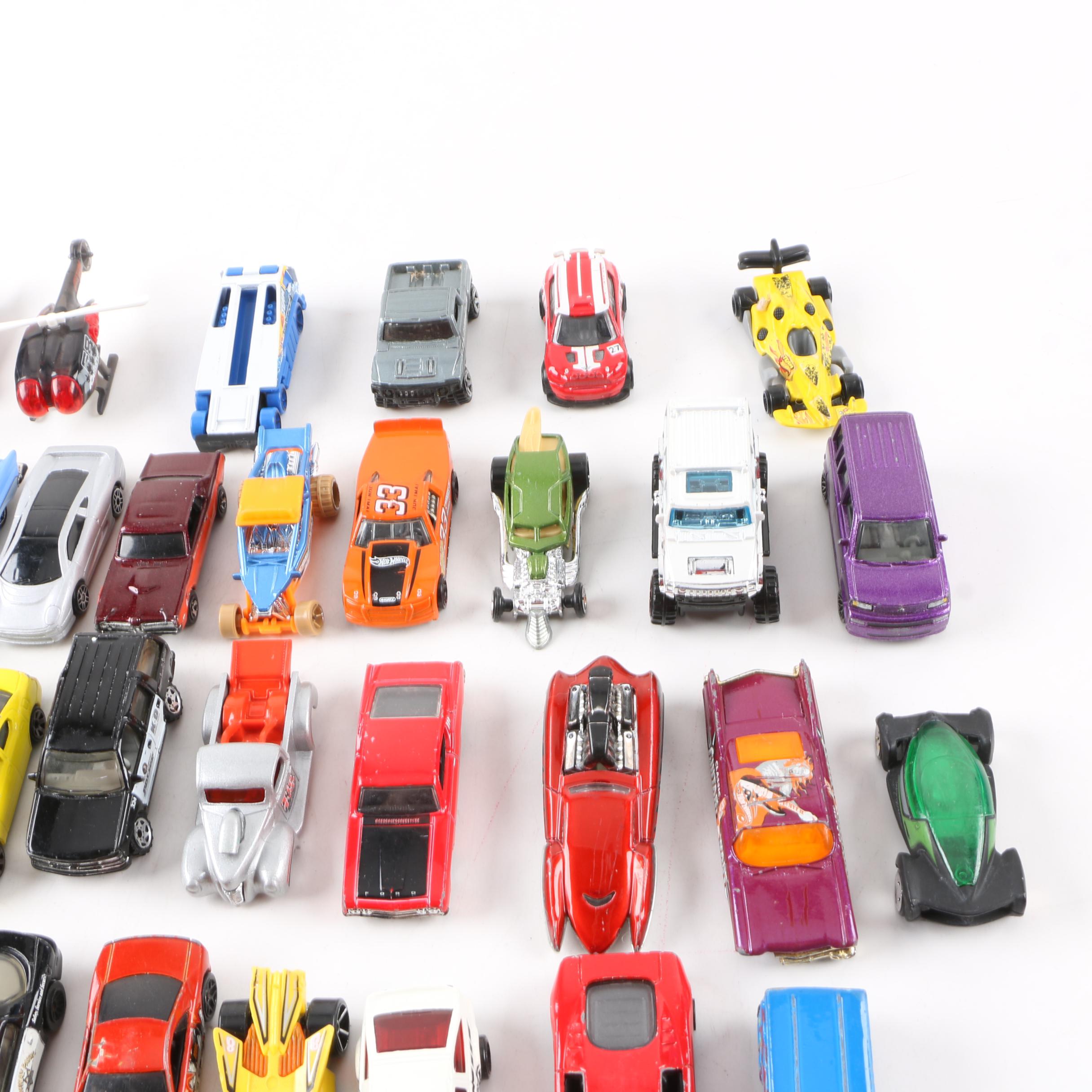 Die-Cast Car Collection with Hot Wheels Carrying Case