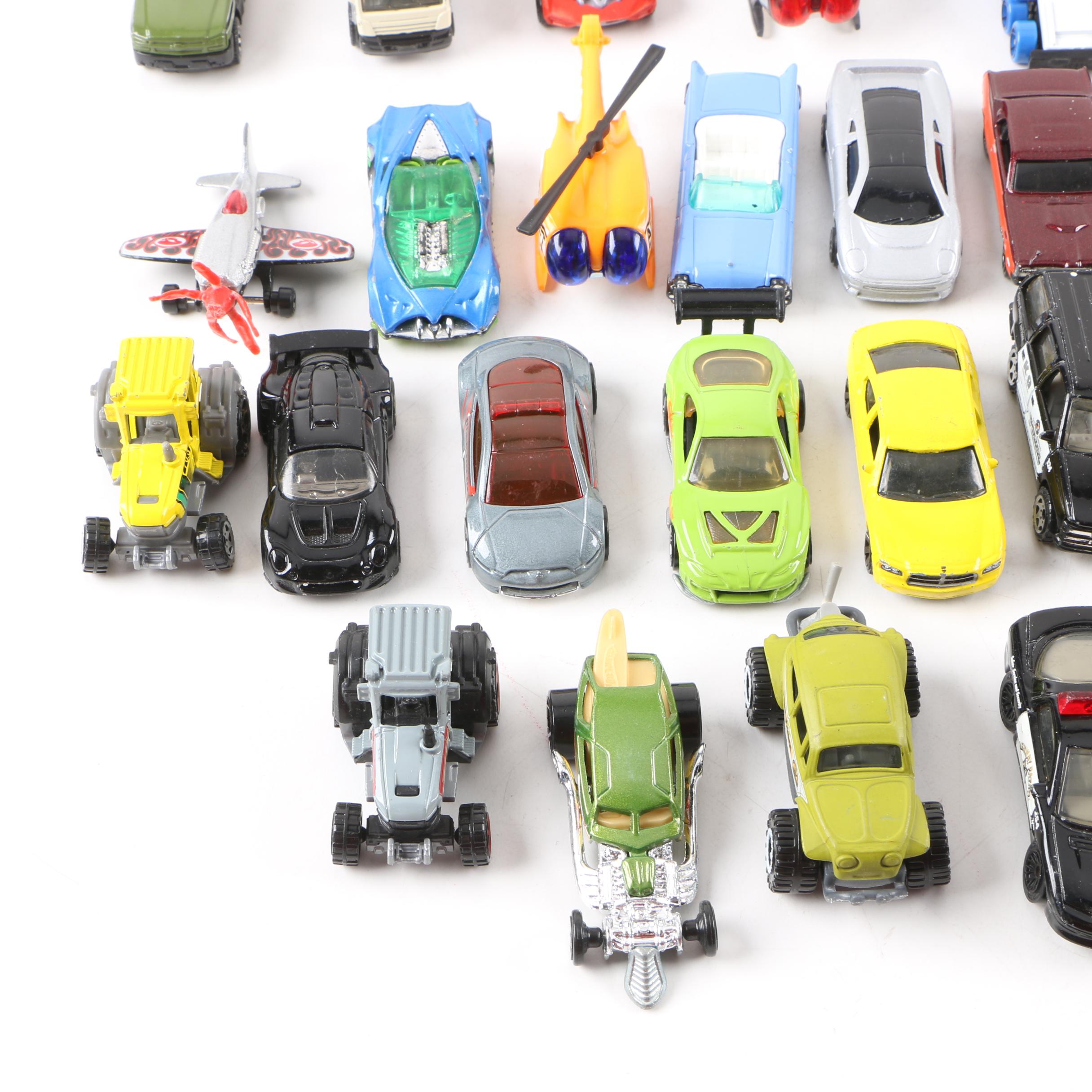 Die-Cast Car Collection with Hot Wheels Carrying Case