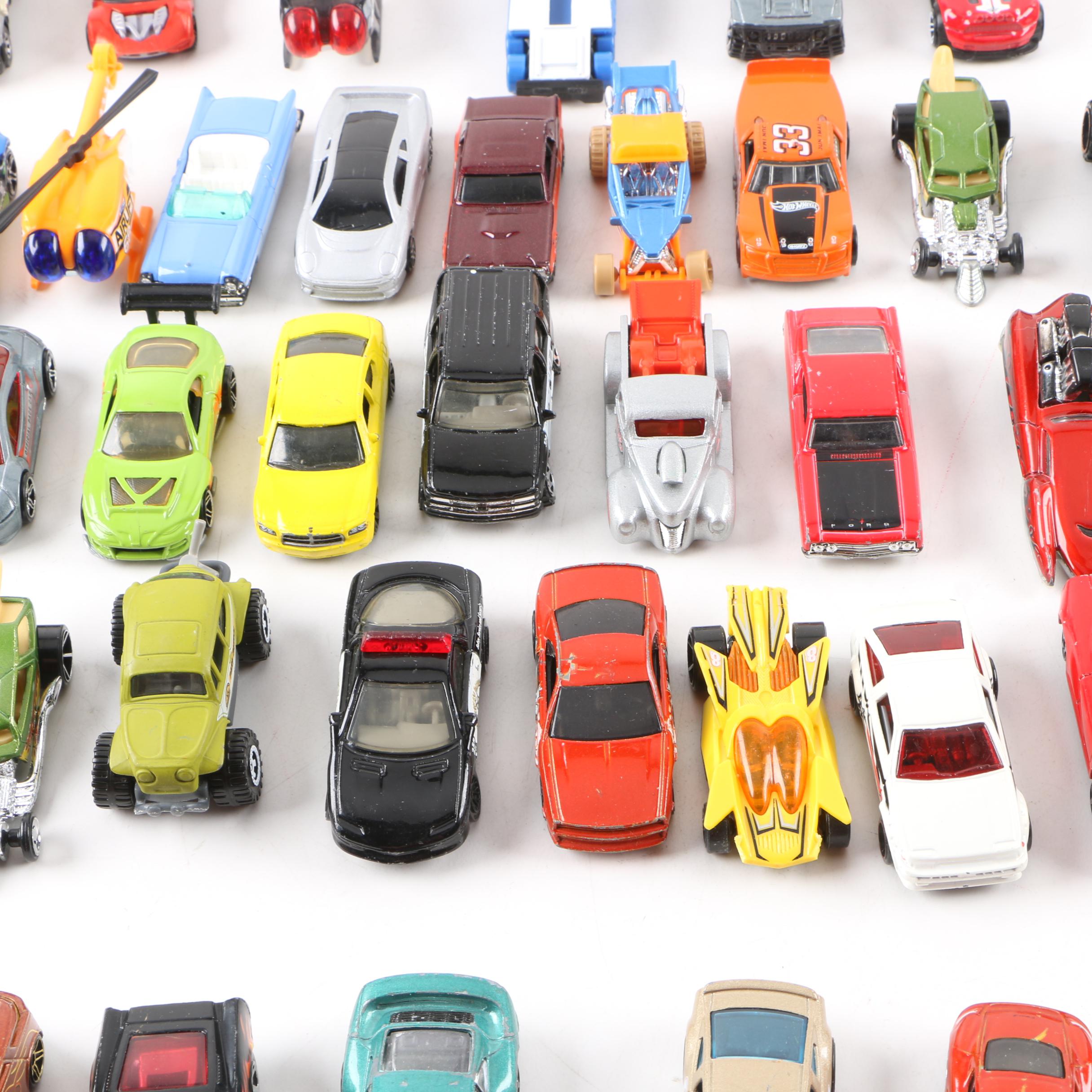 Die-Cast Car Collection with Hot Wheels Carrying Case