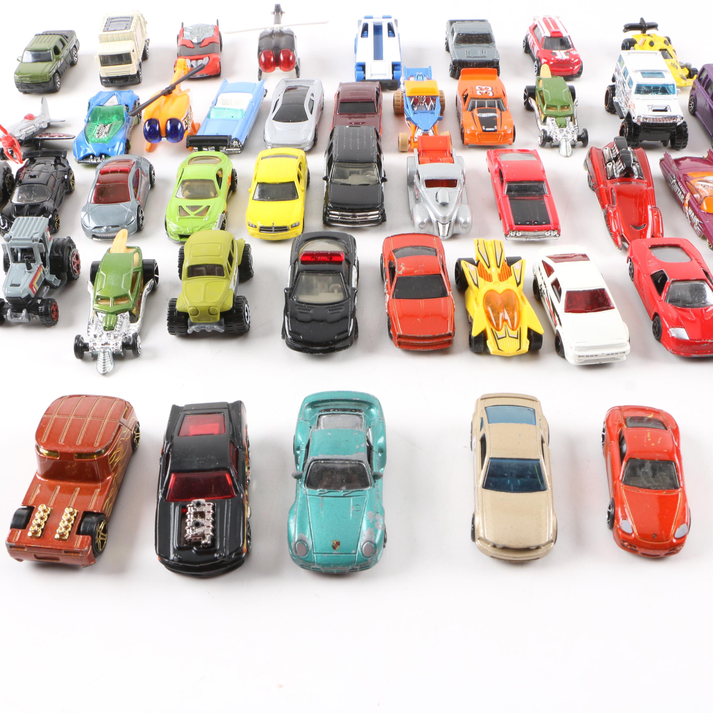 Die-Cast Car Collection with Hot Wheels Carrying Case