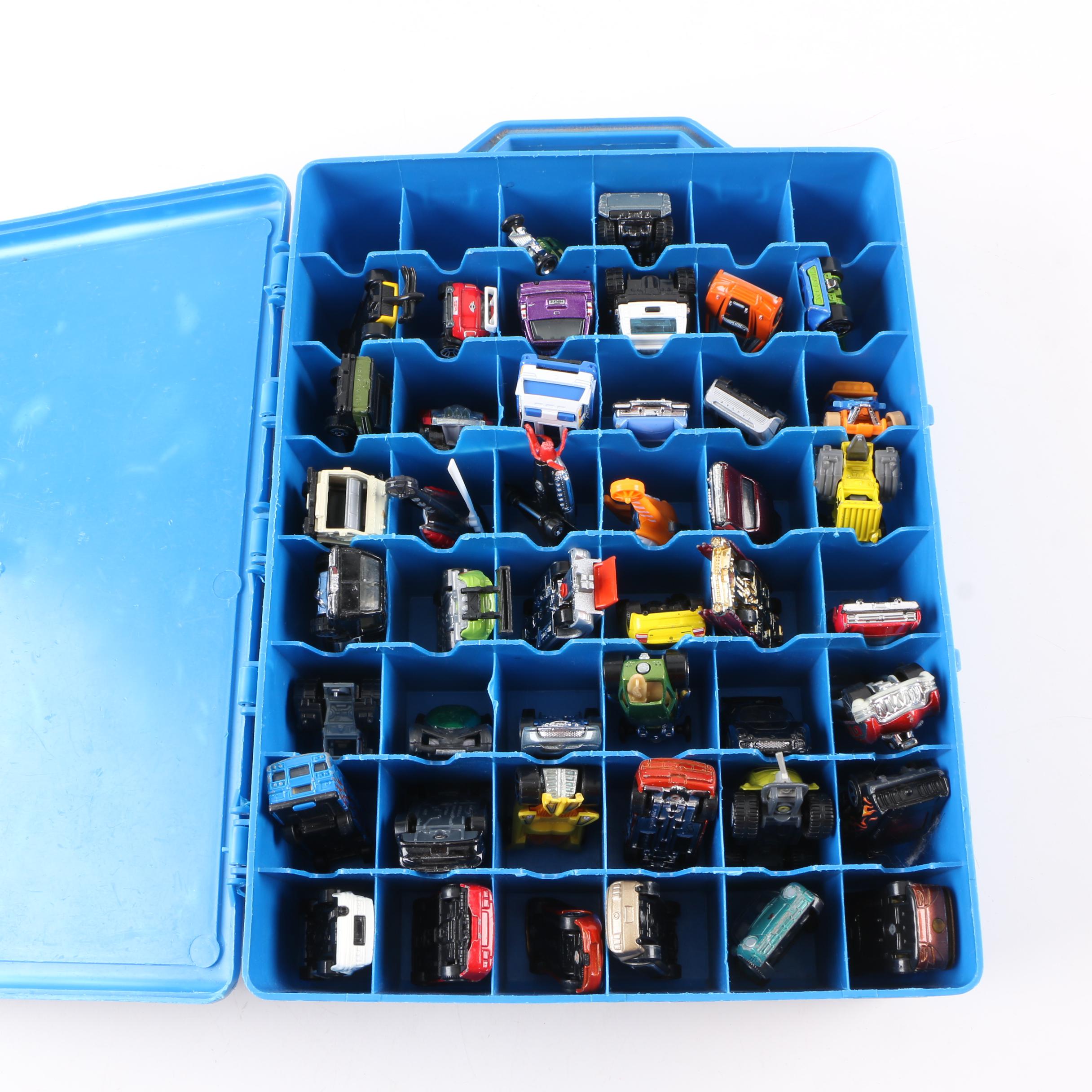 Die-Cast Car Collection with Hot Wheels Carrying Case