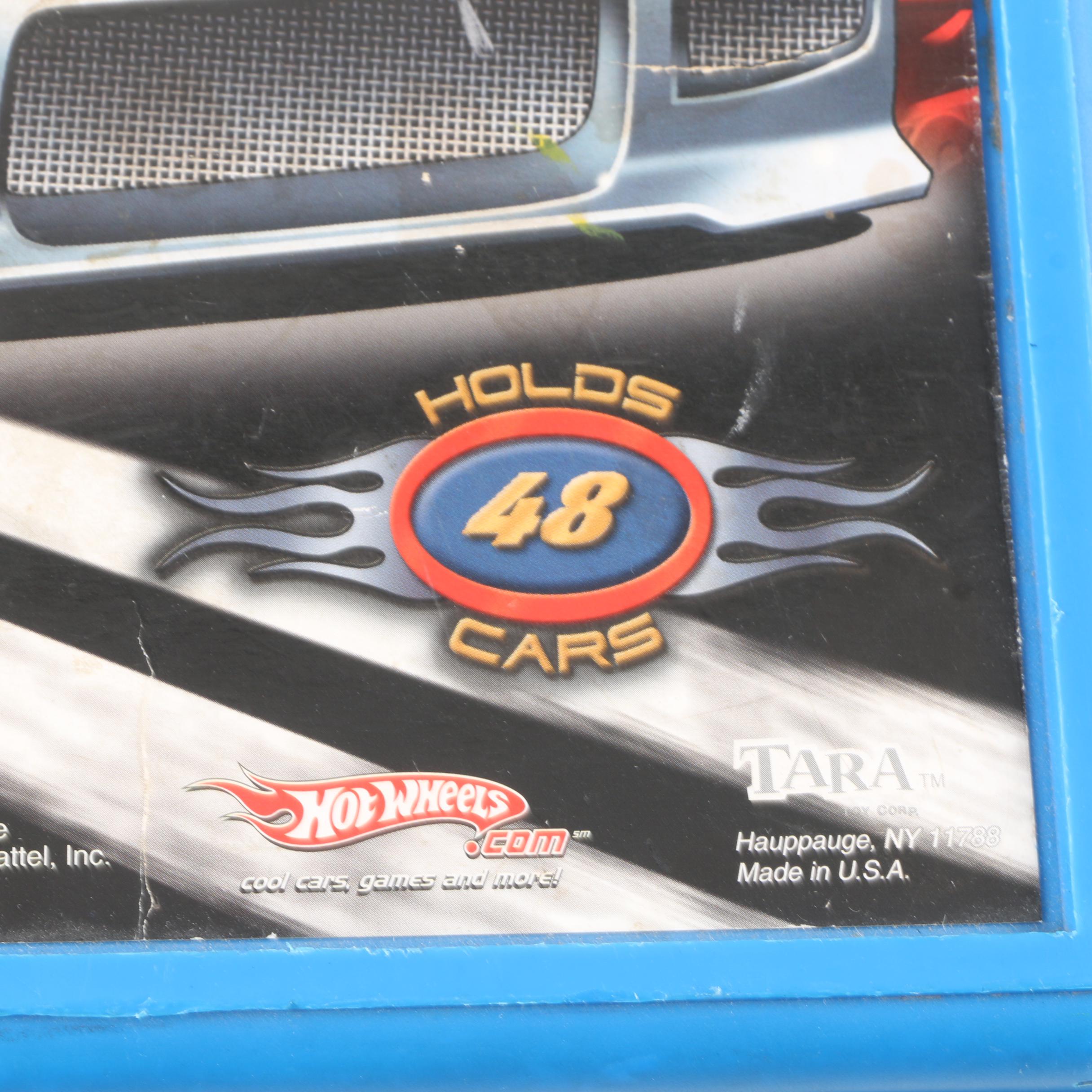 Die-Cast Car Collection with Hot Wheels Carrying Case
