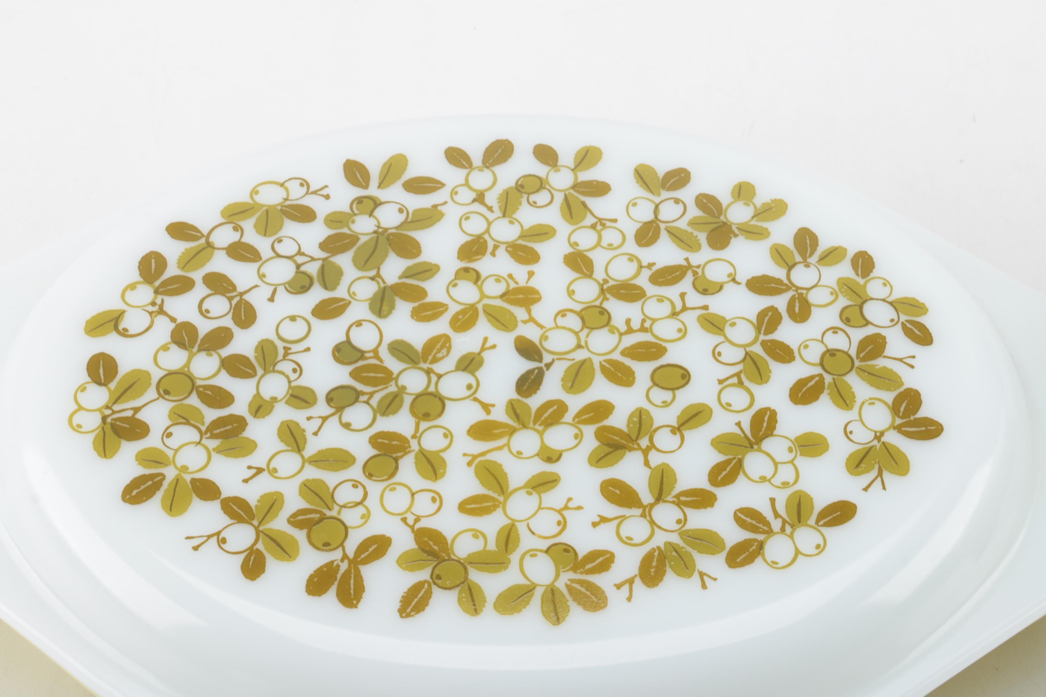 Pyrex "Verdé" Avocado Casserole Dishes, Circa 1967-1972