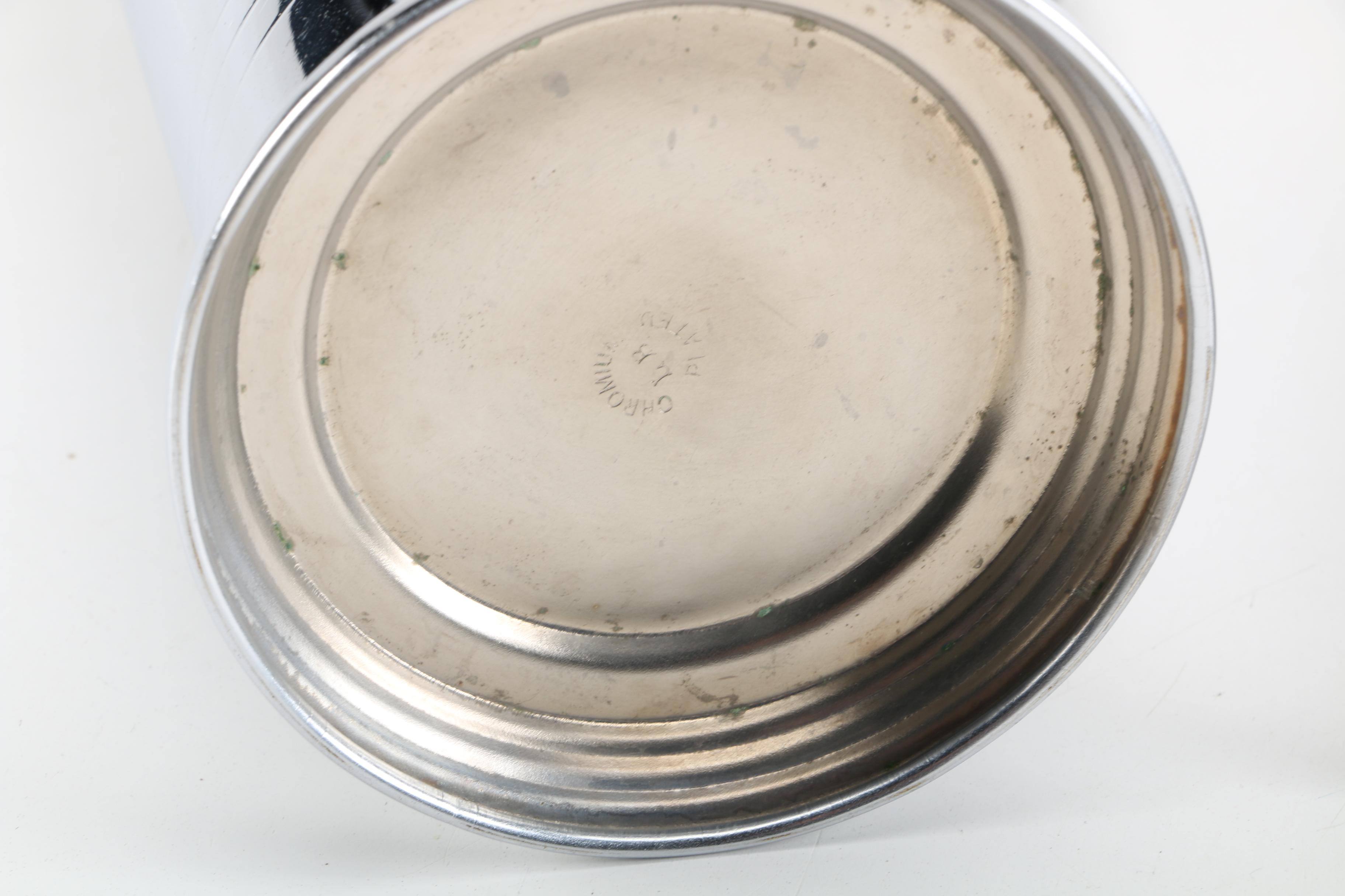 Group of Art Deco Chromed Metal Barware