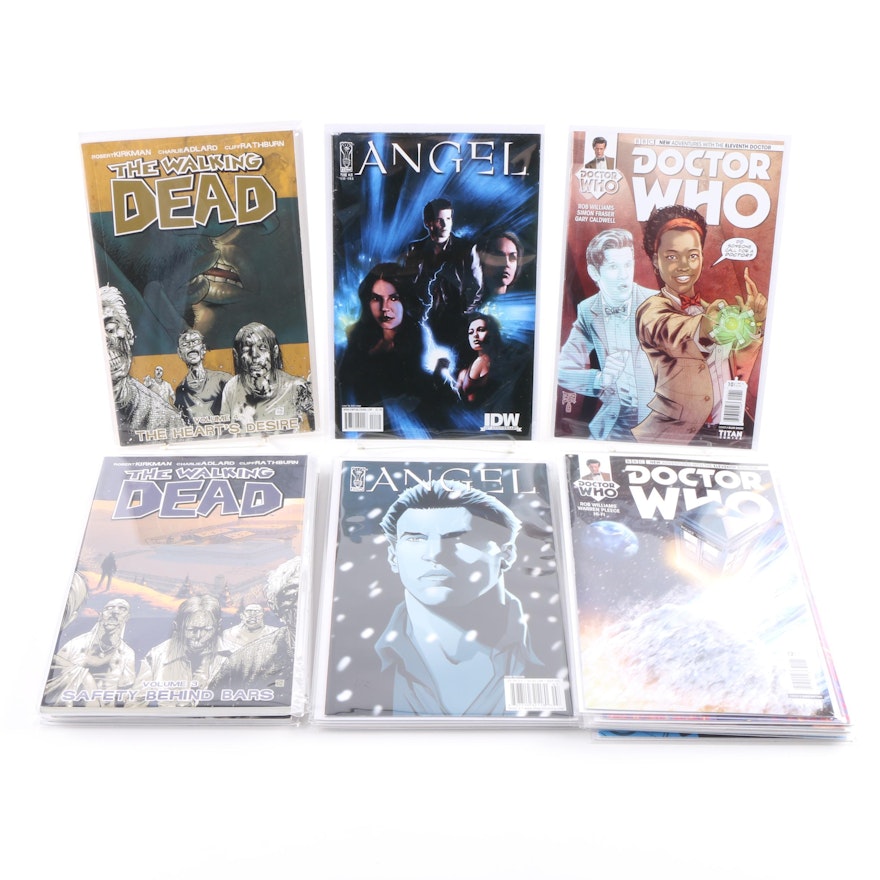 Modern Age Comic Books Including "The Walking Dead" and "Doctor Who"