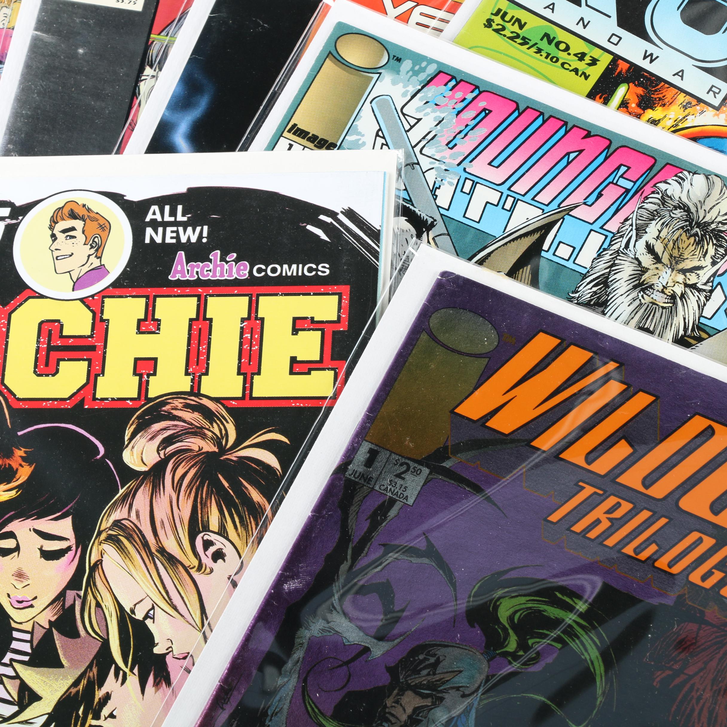 Comic Books Including "Archie" and "Cable"