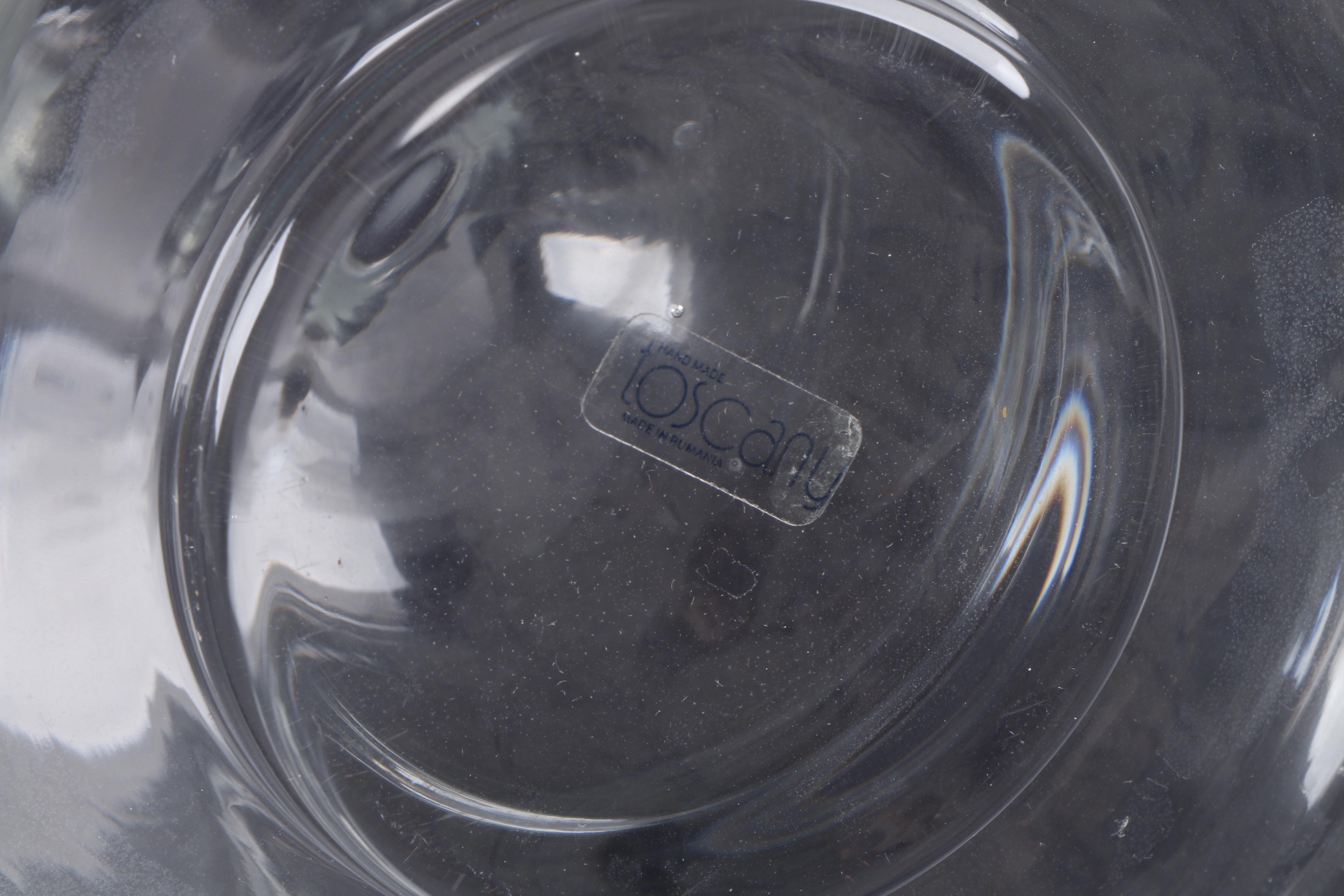 Toscany "Clipper" Etched Glass Decanter and Stemware