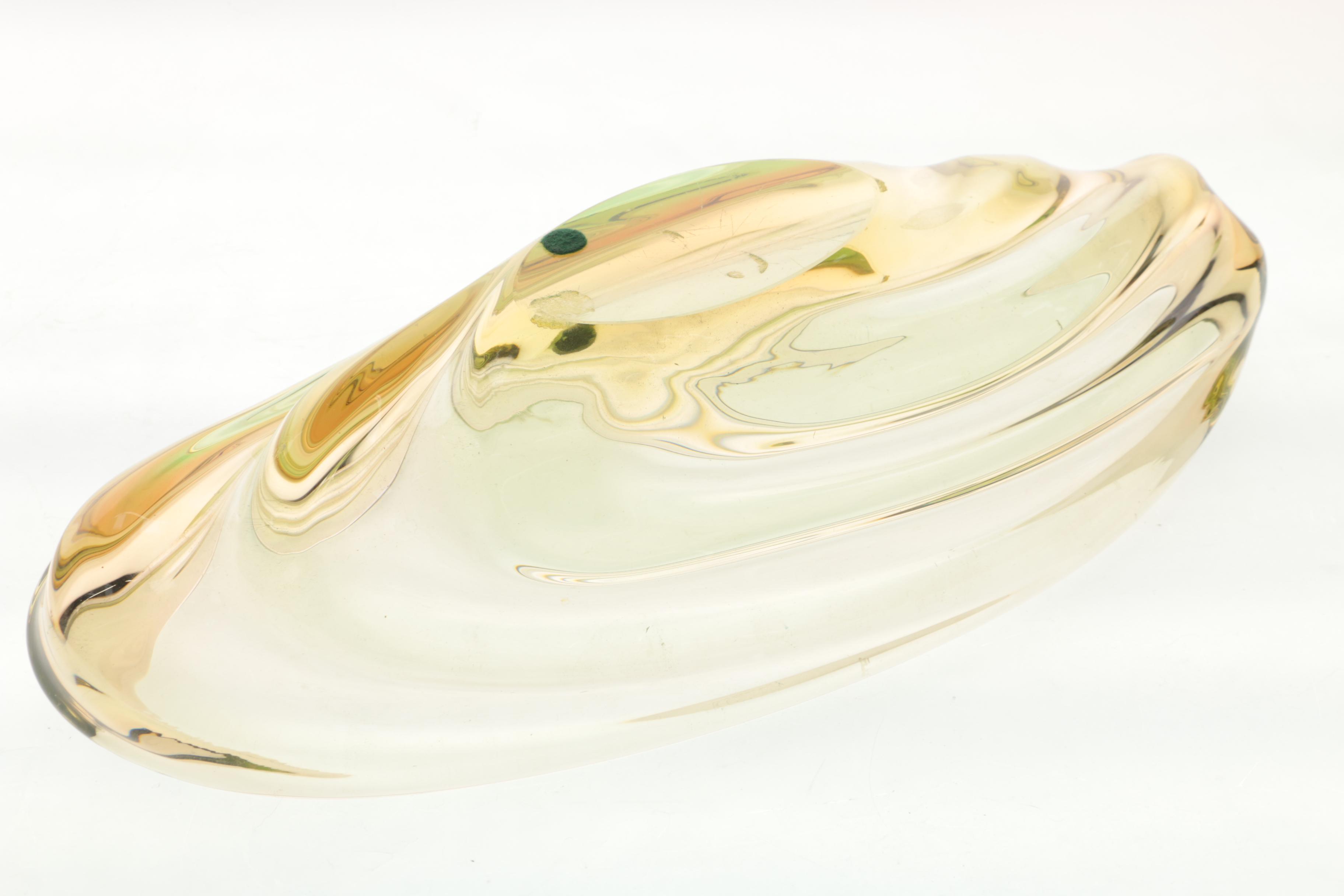 Serveware Including Art Glass and Duncan & Miller "Canterbury Opalescent"