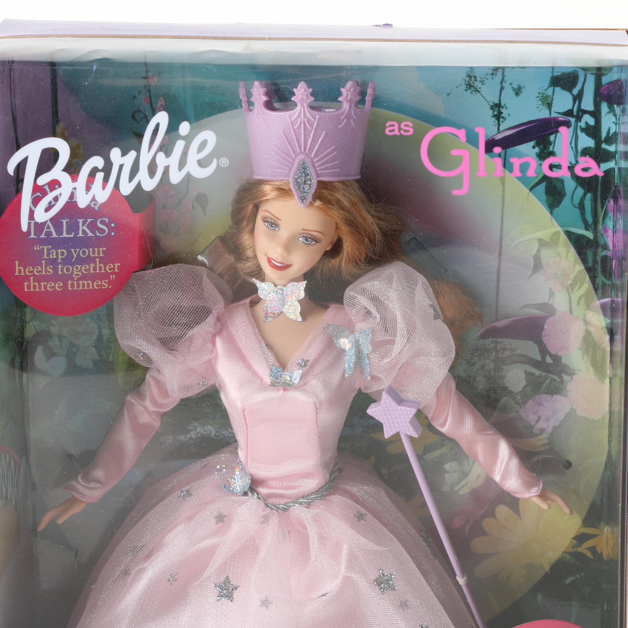 "Wizard of Oz" Themed Barbie Dolls Including Ken "Tin Man"
