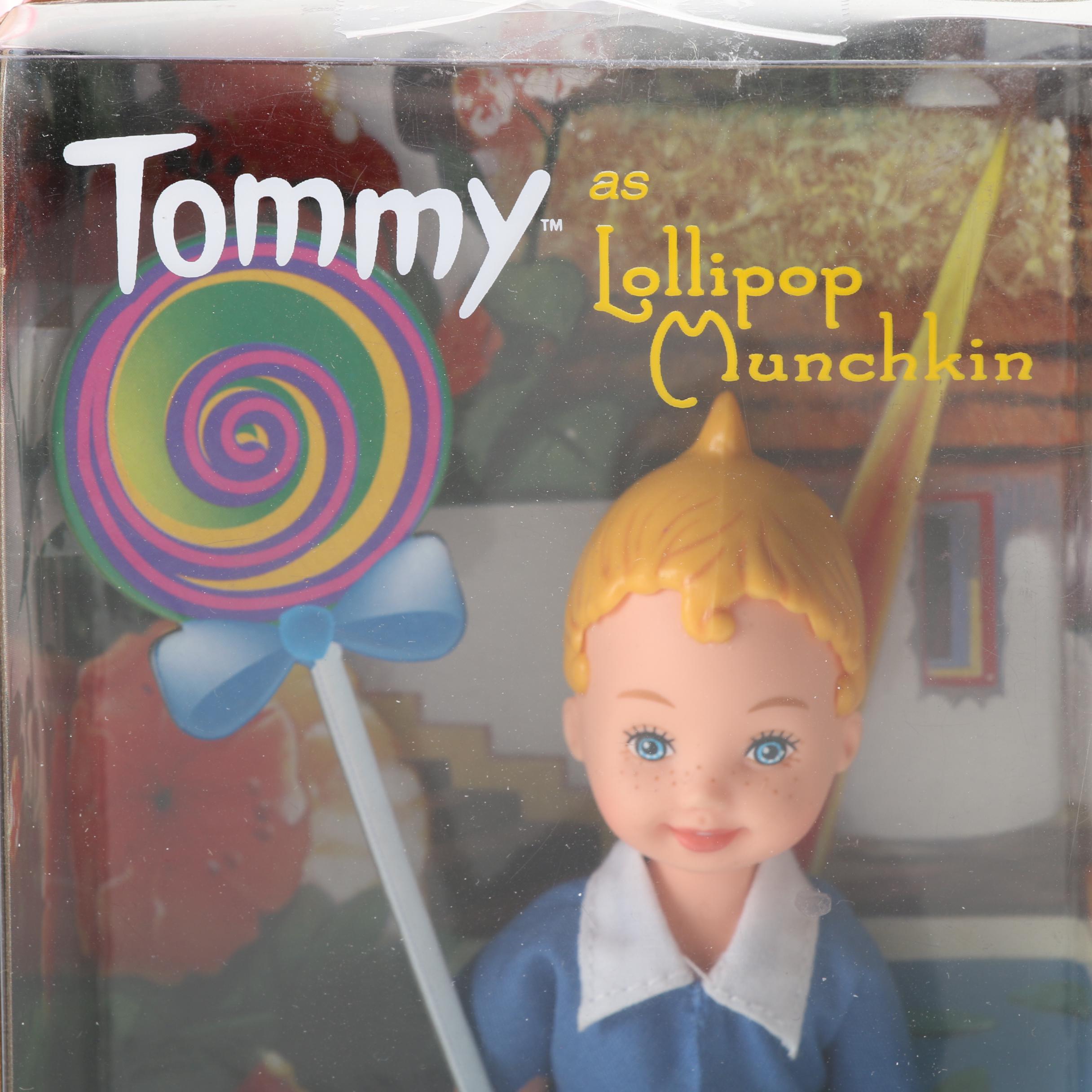 "Wizard of Oz" Themed Barbie Dolls Including Ken "Tin Man"