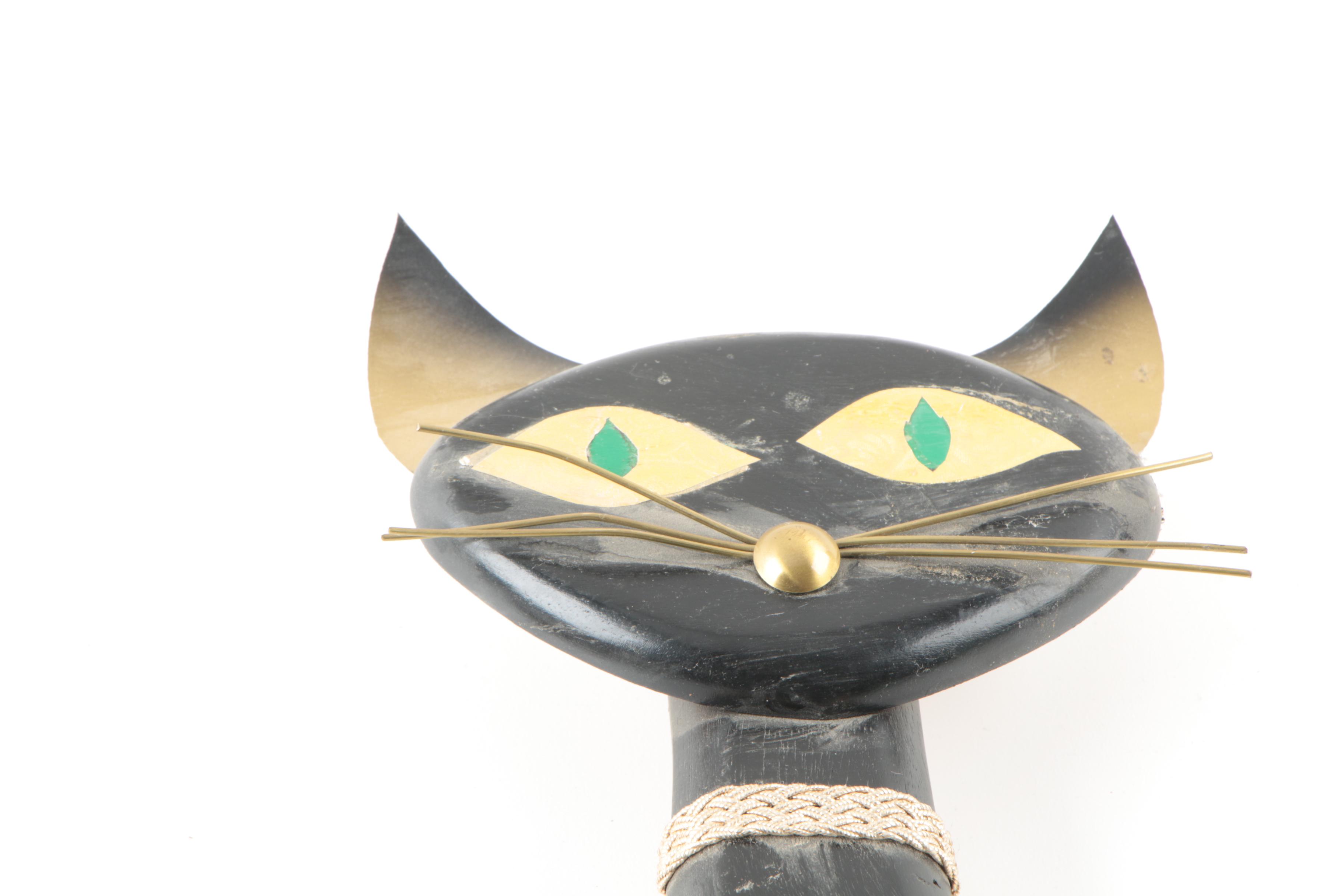 1960's Masketeers Wall Sculptures of Cats