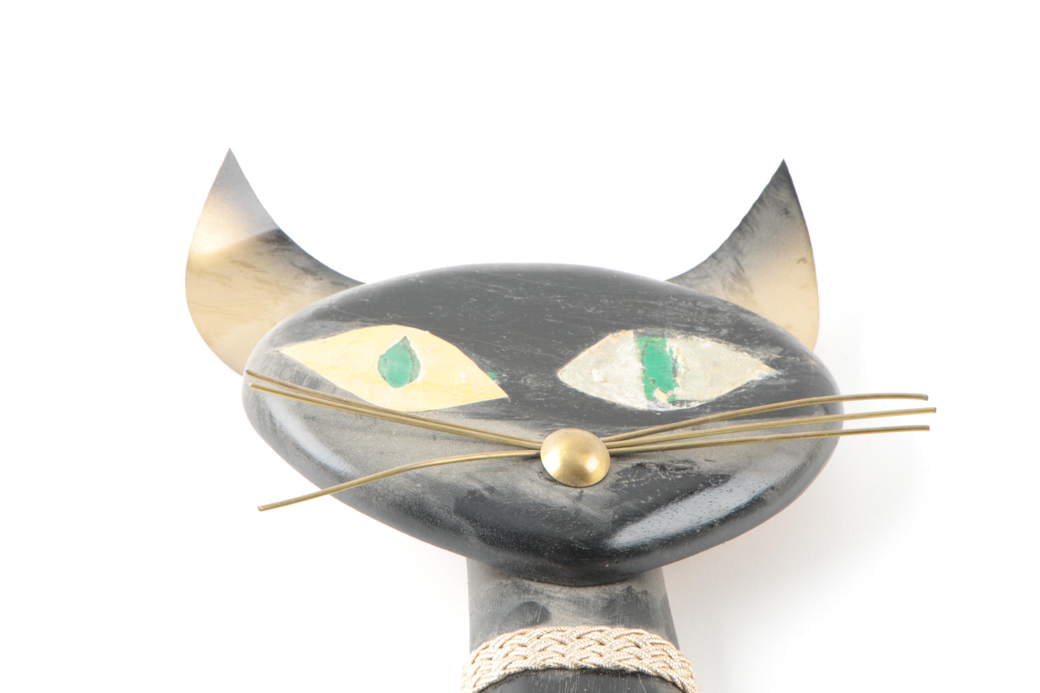 1960's Masketeers Wall Sculptures of Cats