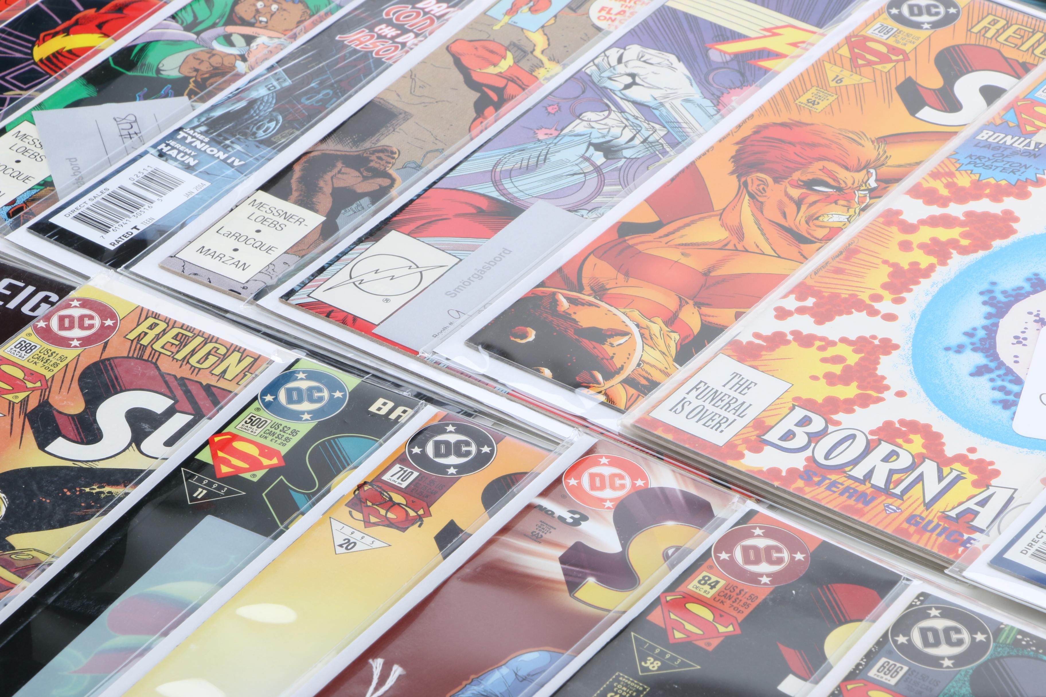 Modern Age DC Comic Books Including "The Flash" and "Batman"