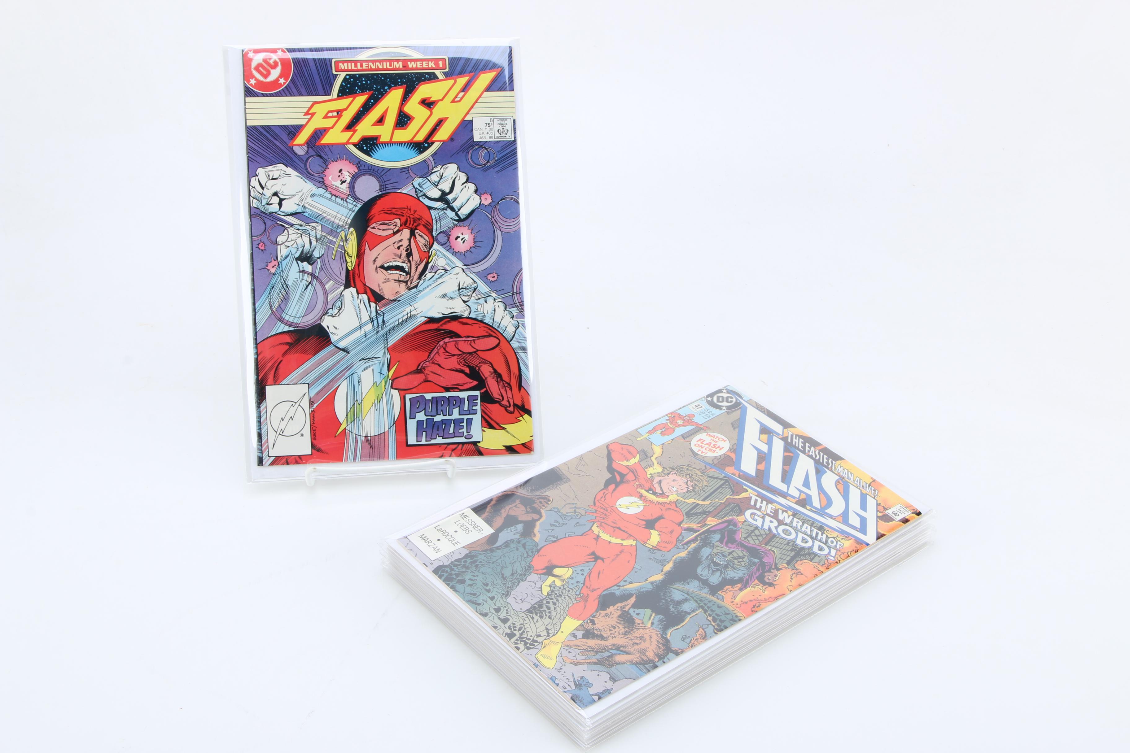 Modern Age DC Comic Books Including "The Flash" and "Batman"