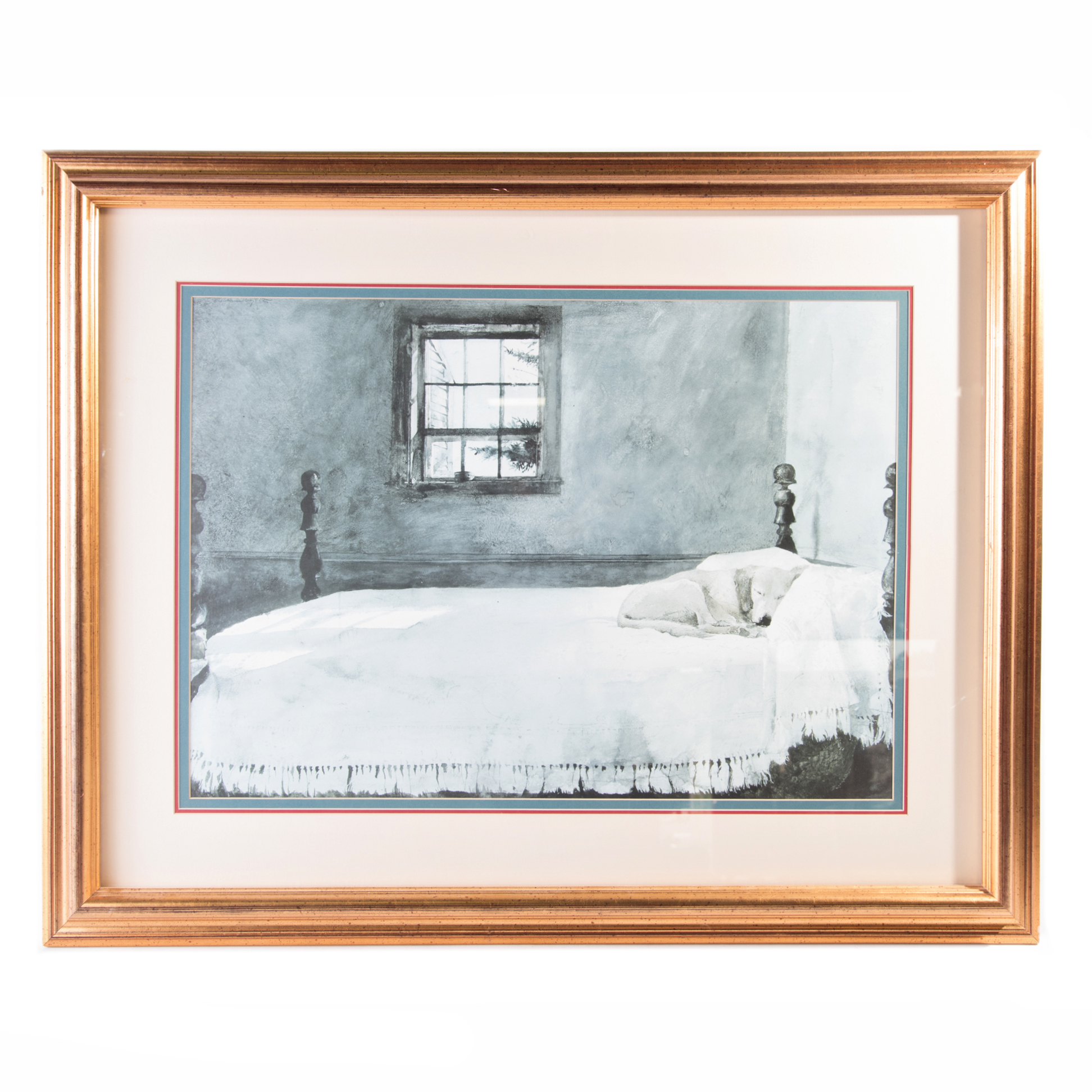 After Andrew Wyeth Offset Lithograph "Master Bedroom"