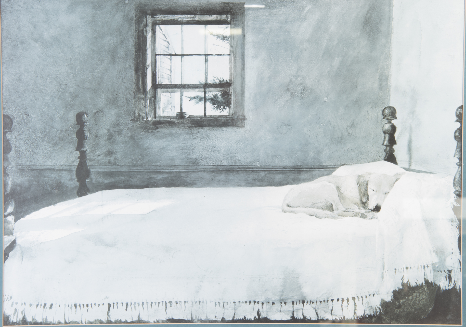 After Andrew Wyeth Offset Lithograph "Master Bedroom"
