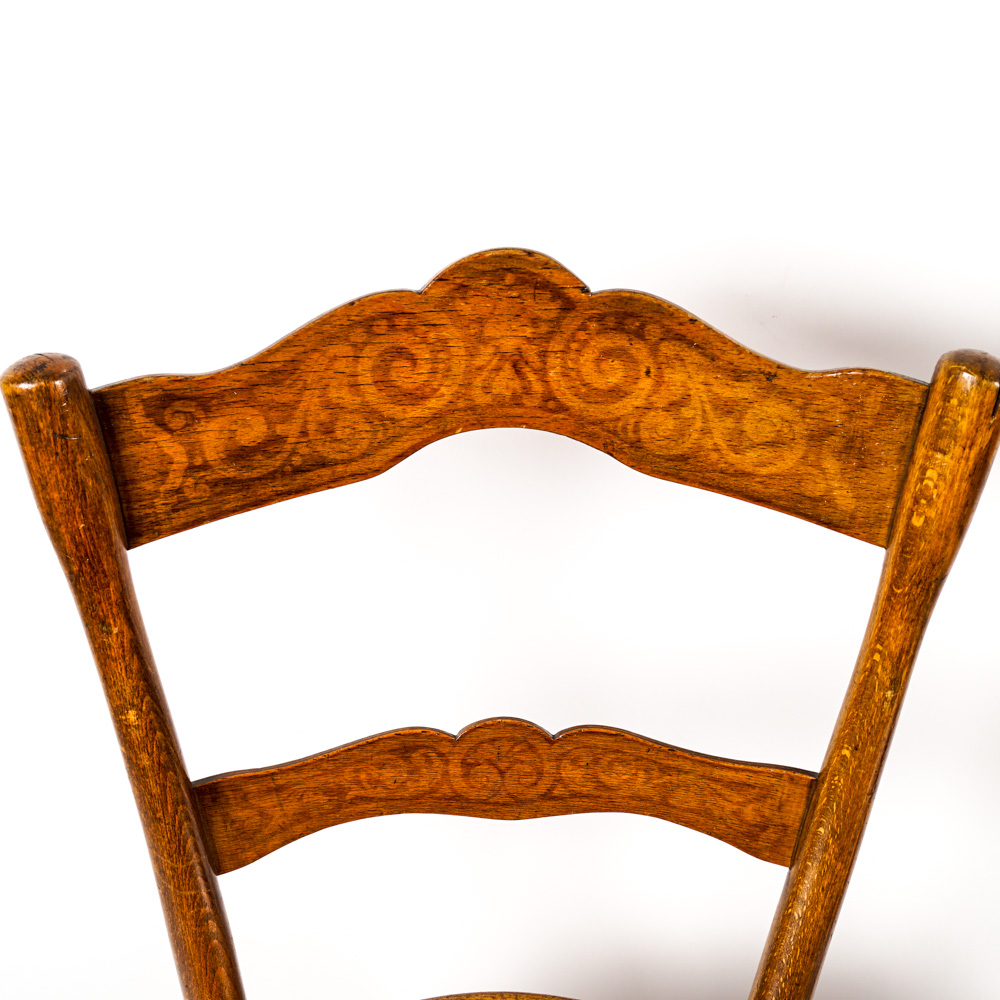 Vintage Fischel Stenciled Bistro Chairs