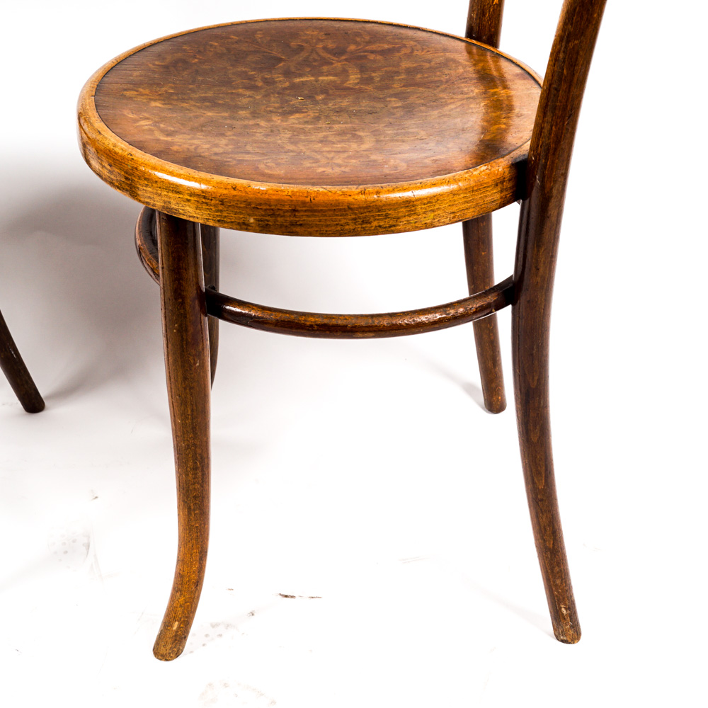 Vintage Fischel Stenciled Bistro Chairs