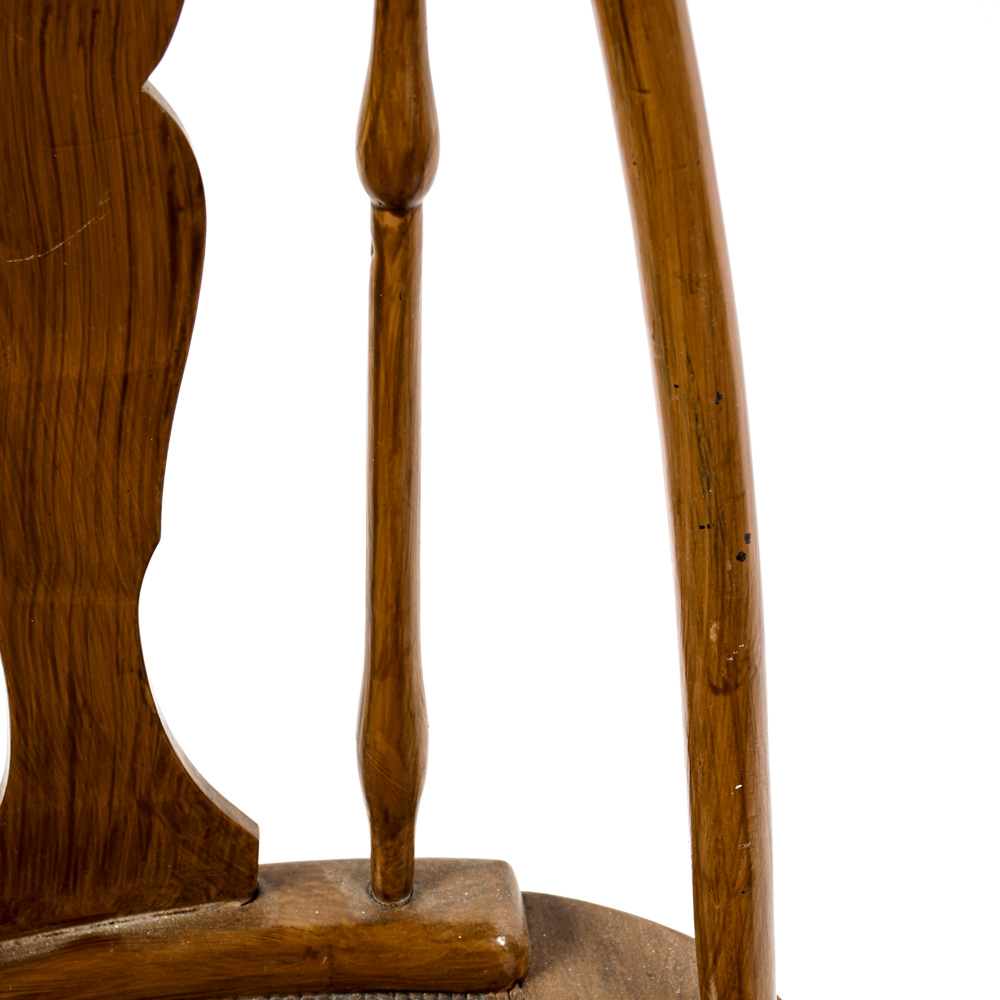 Vintage Rush Seat Side Chair