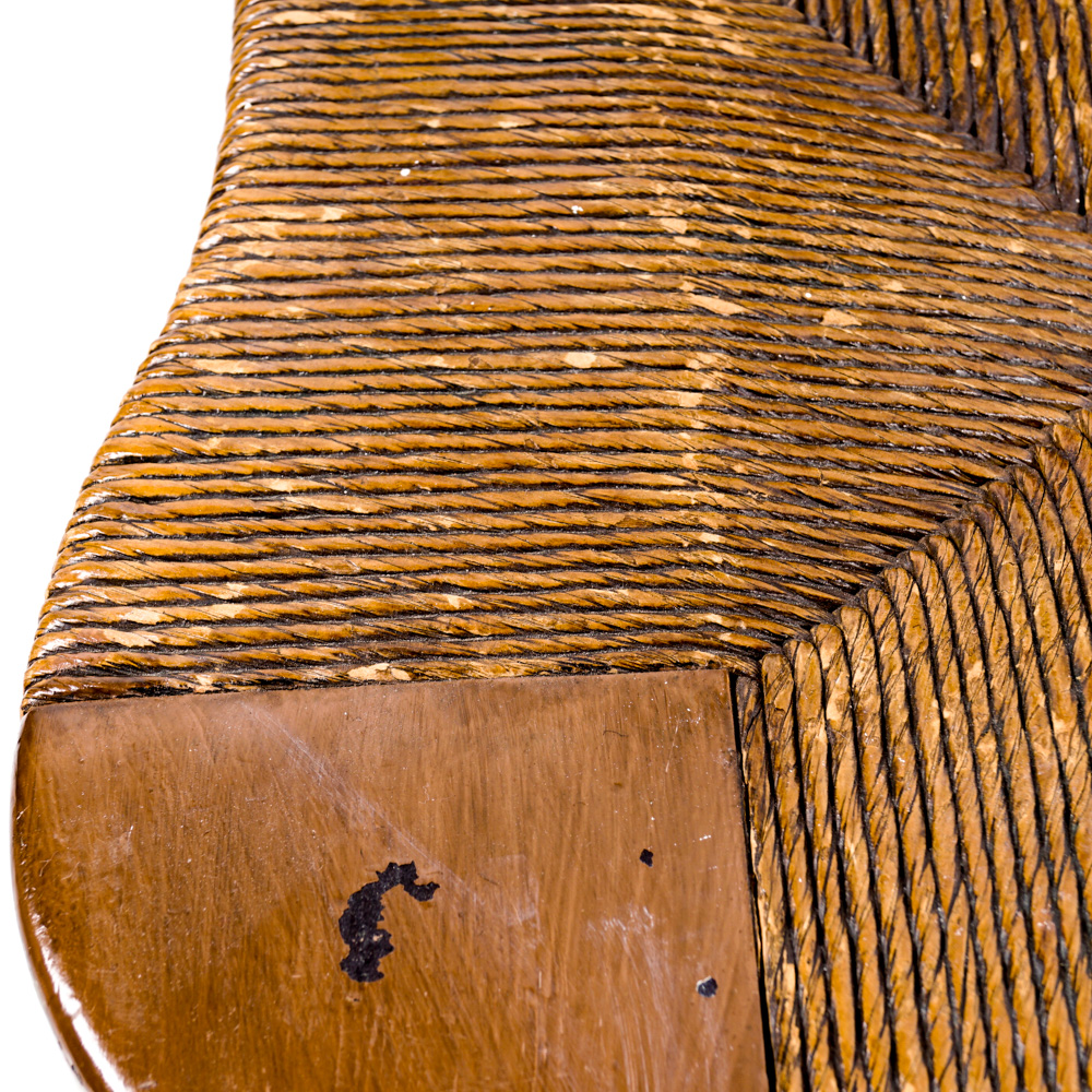 Vintage Rush Seat Side Chair