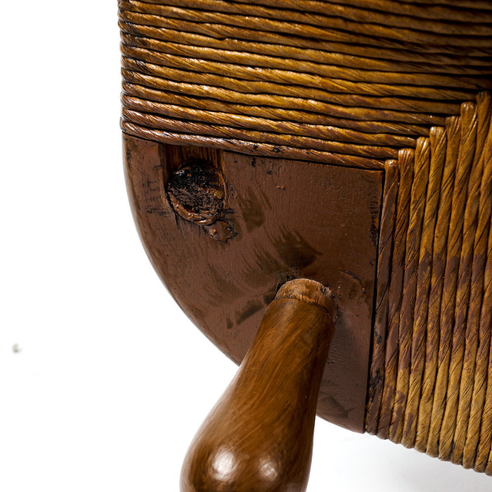 Vintage Rush Seat Side Chair