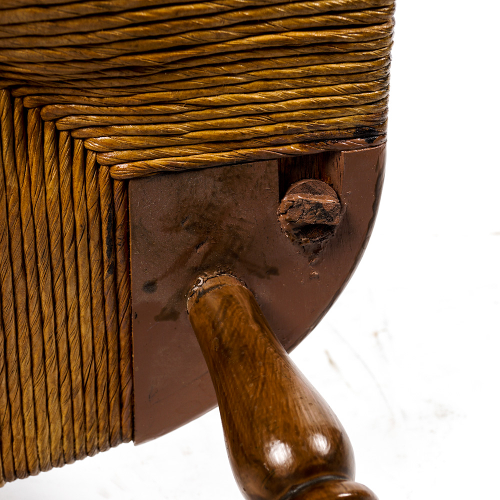 Vintage Rush Seat Side Chair