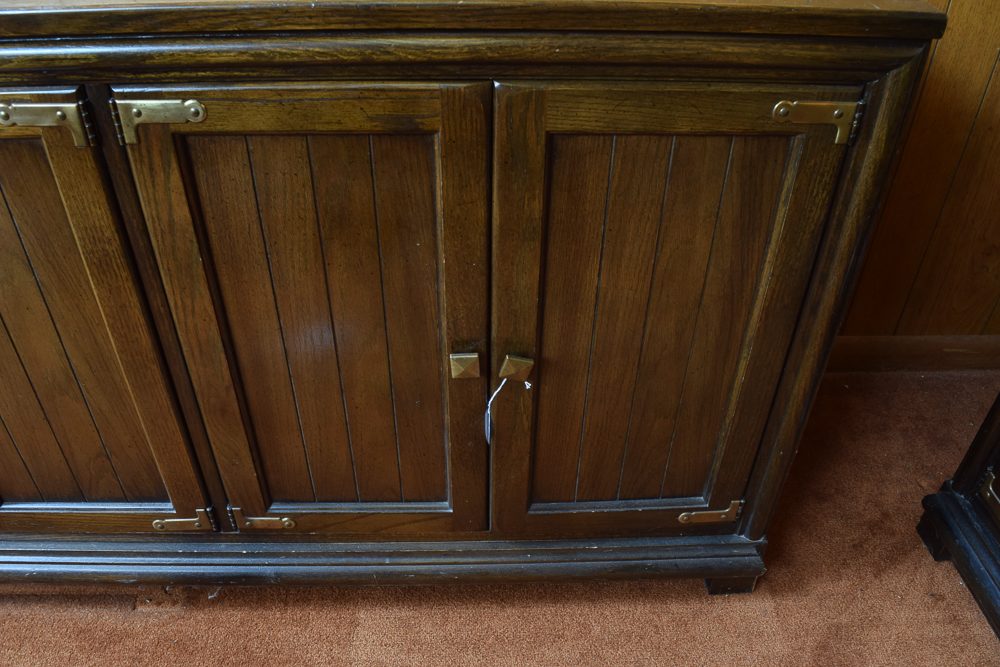 Vintage Drexel Wood Credenza