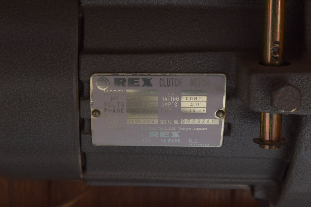 Rex Blindstitch Industrial Pant Hemming Machine, Table and Lamp