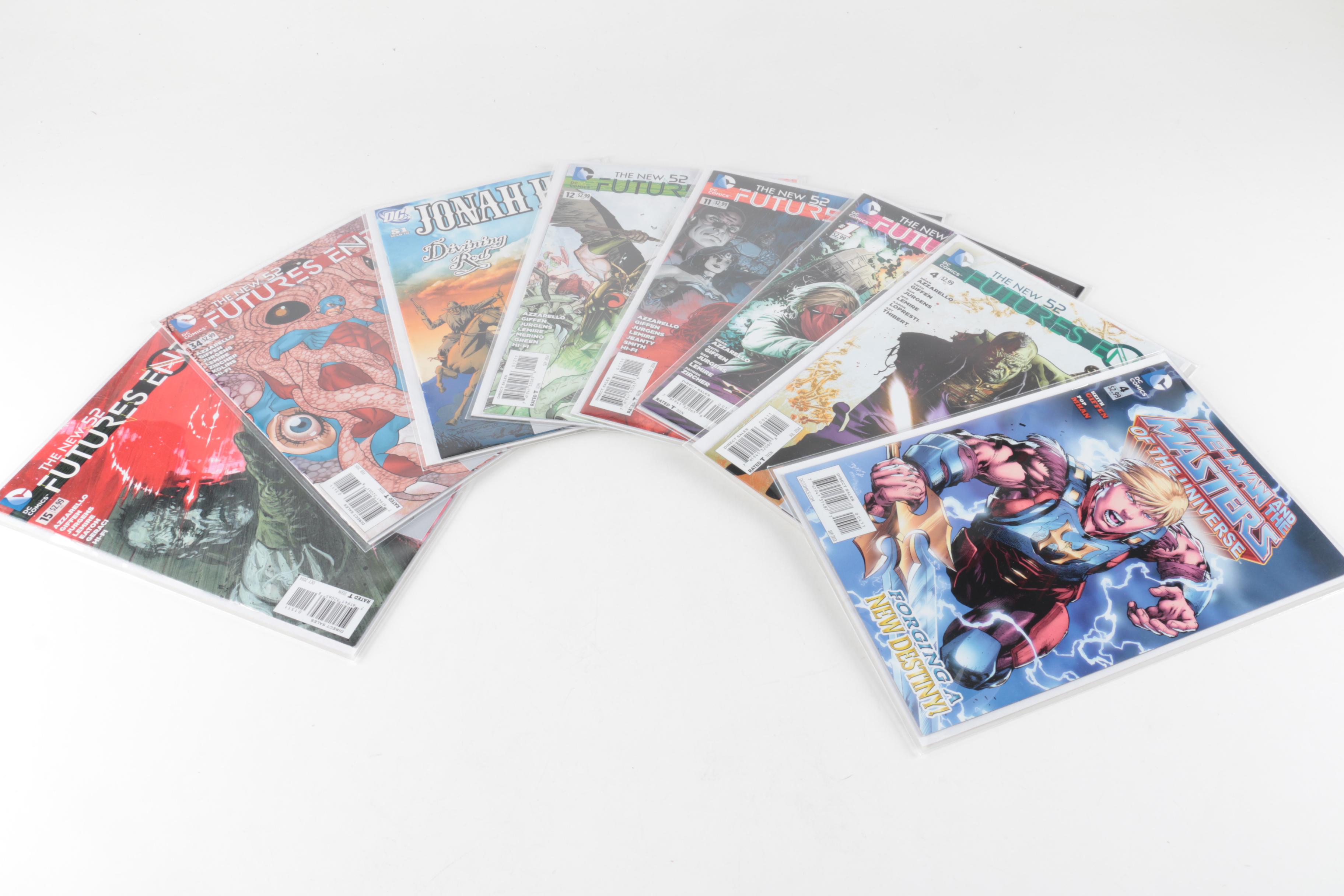 "Star Trek", "Futures End" "He-Man", "Jonah Hex"and "V" DC Comics