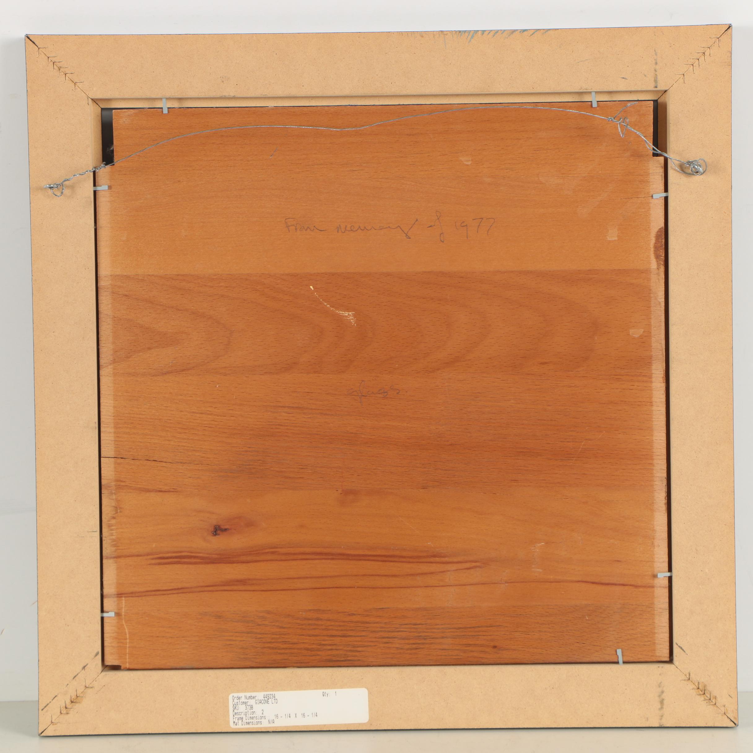 Wallace Oil Painting on Panel "From Memory of 1977"