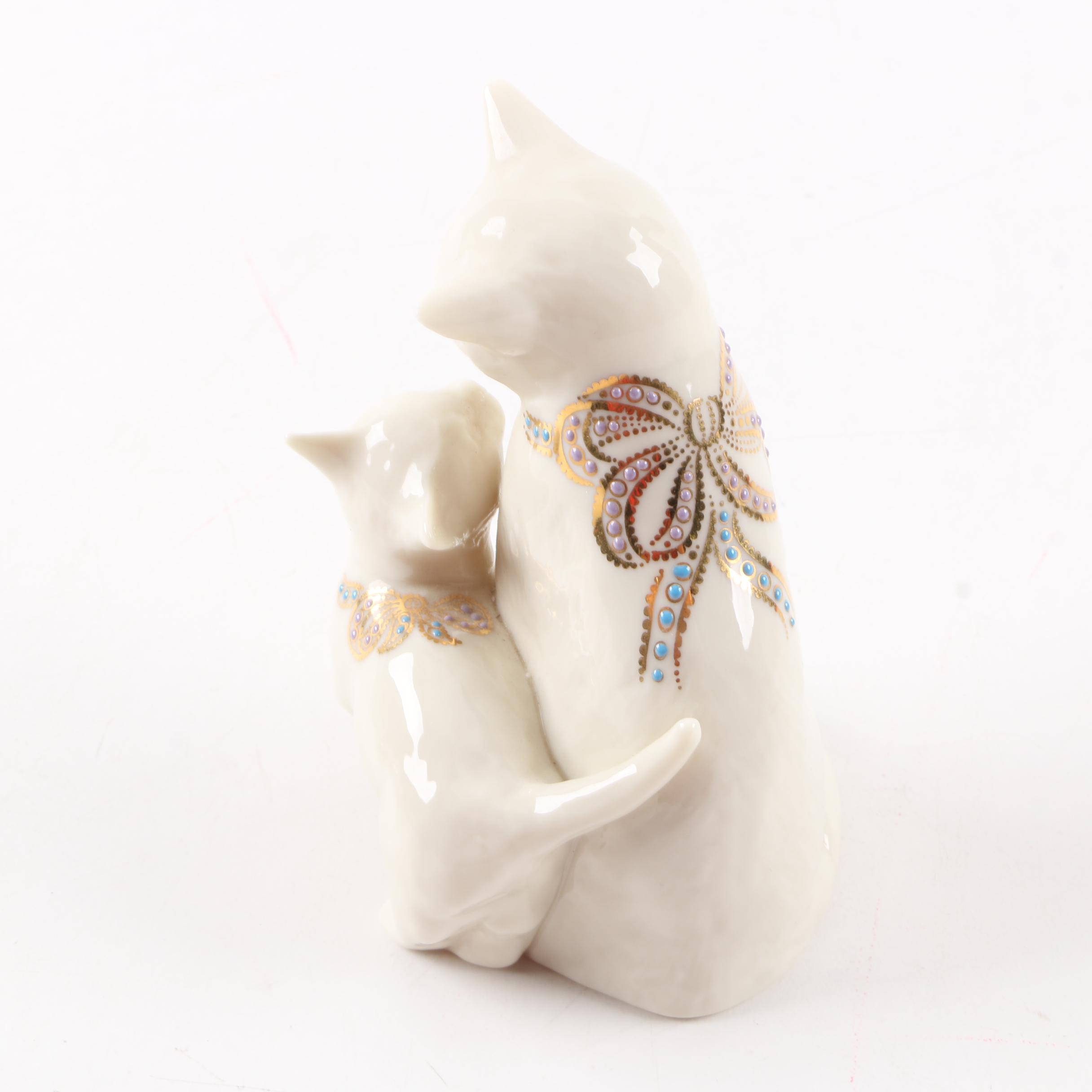 Lenox Jewels Collection Cat Figurines