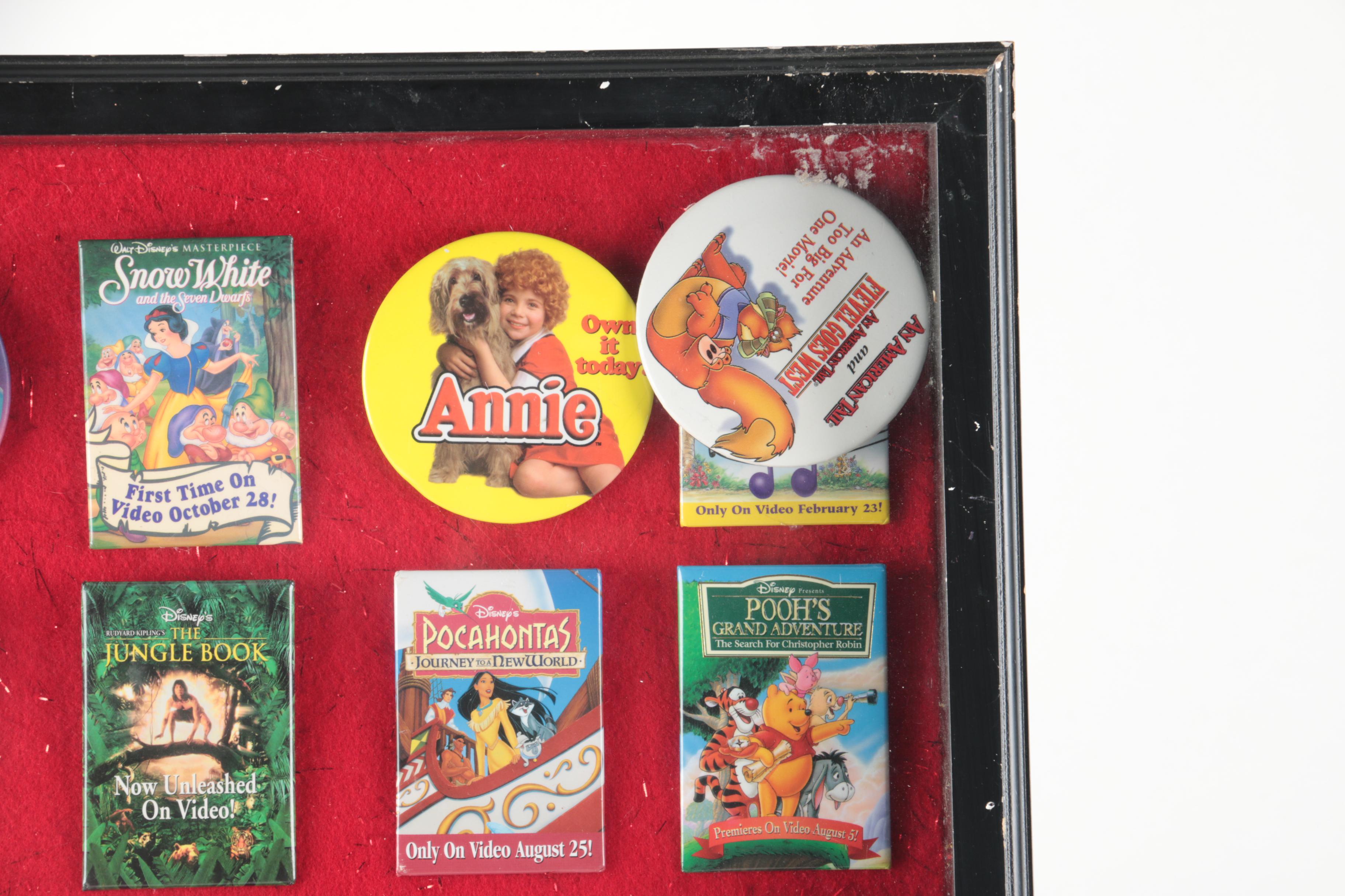 Disney Pin Collection in Frame