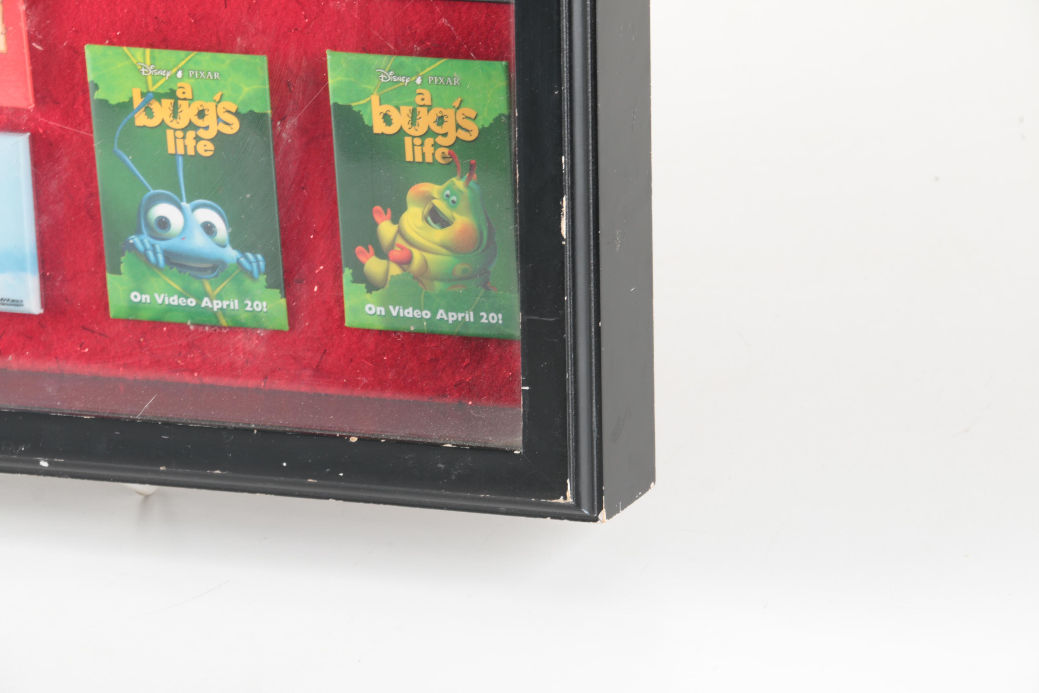 Disney Pin Collection in Frame