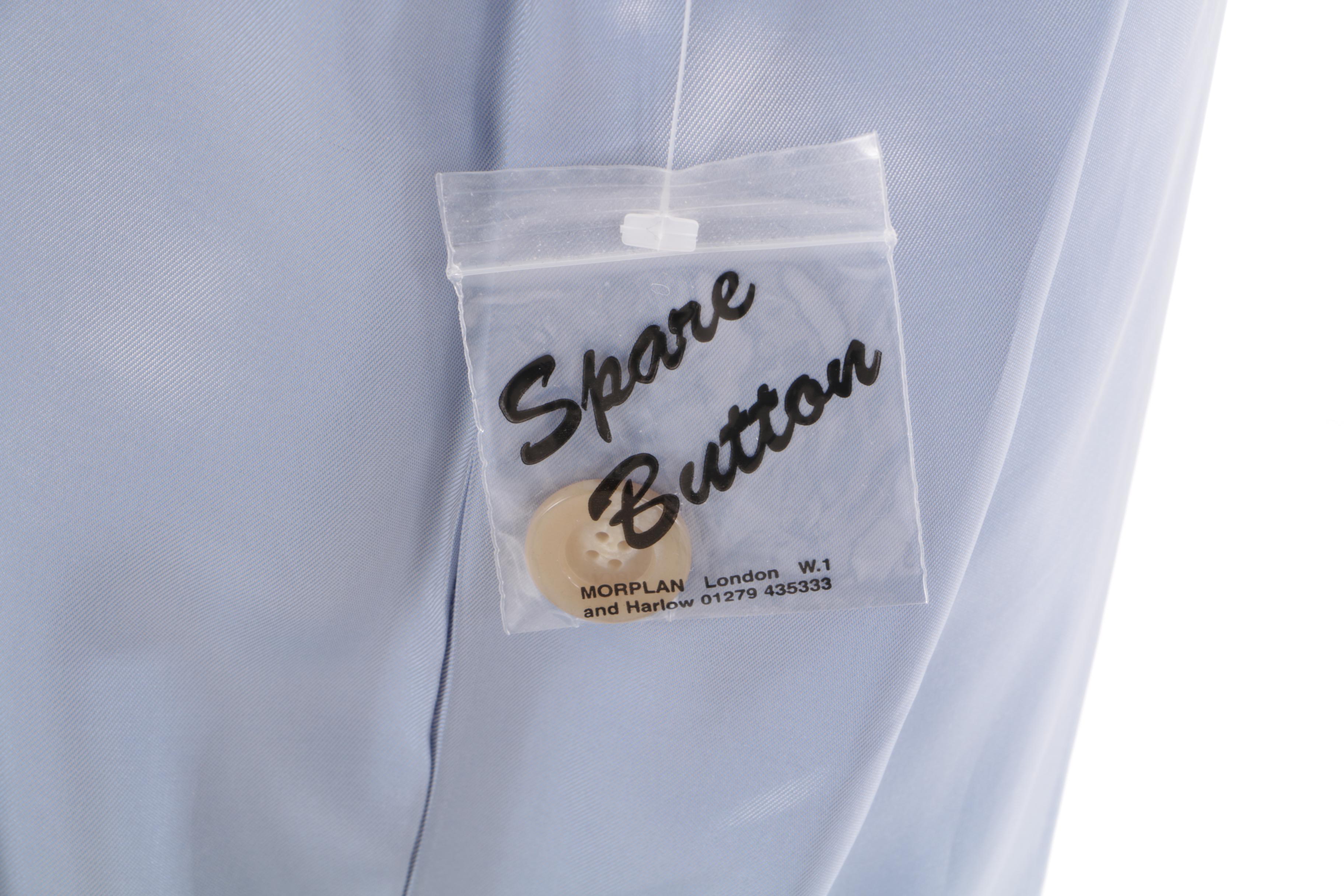 Women's Jaeger Double-Breasted Light Blue Wool Blend Coat