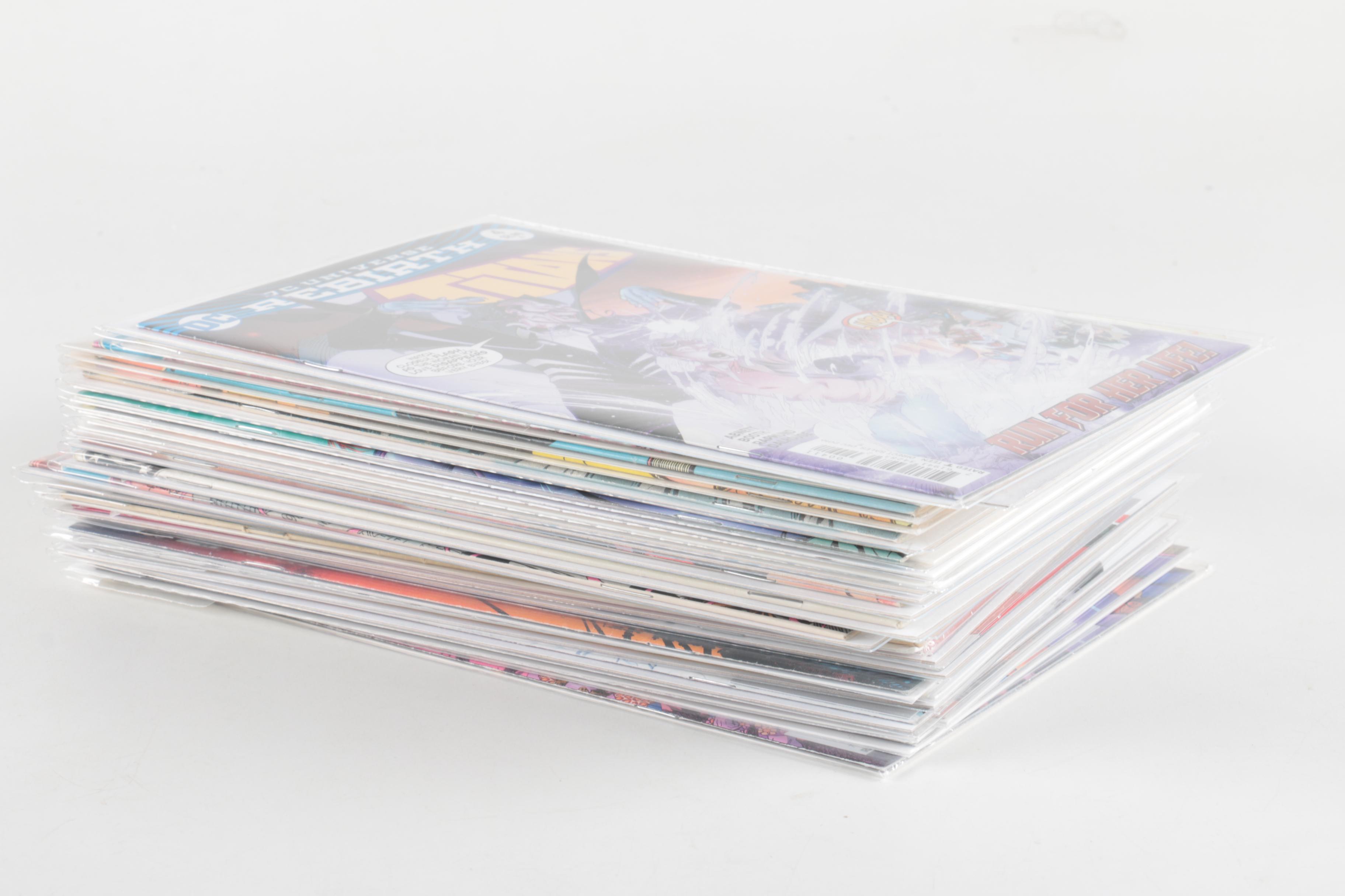 DC Comic Books Featuring "New Teen Titans" and "Cyborg"