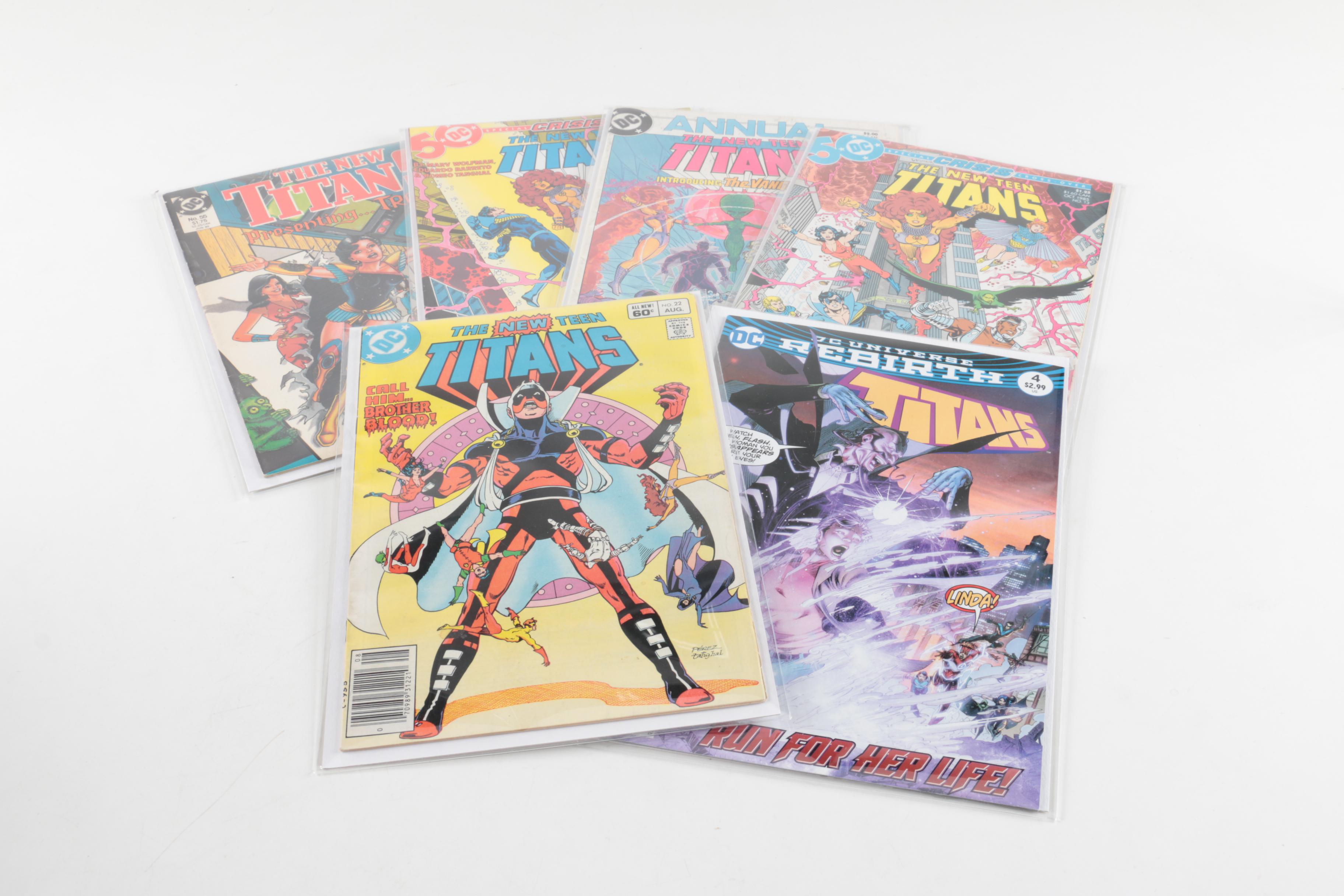 DC Comic Books Featuring "New Teen Titans" and "Cyborg"
