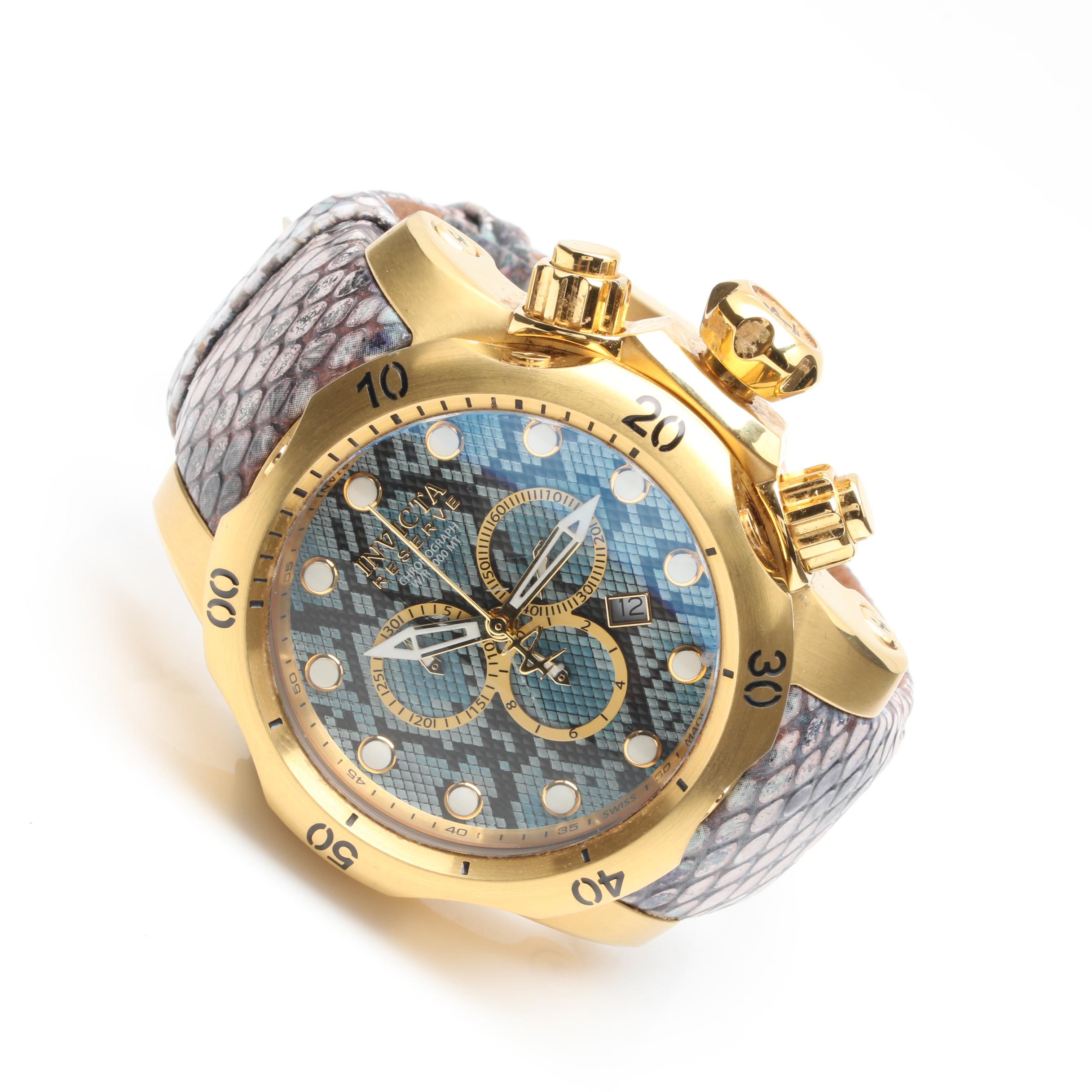 Invicta Stainless Steel "Reserve Collection" Chronograph Watch