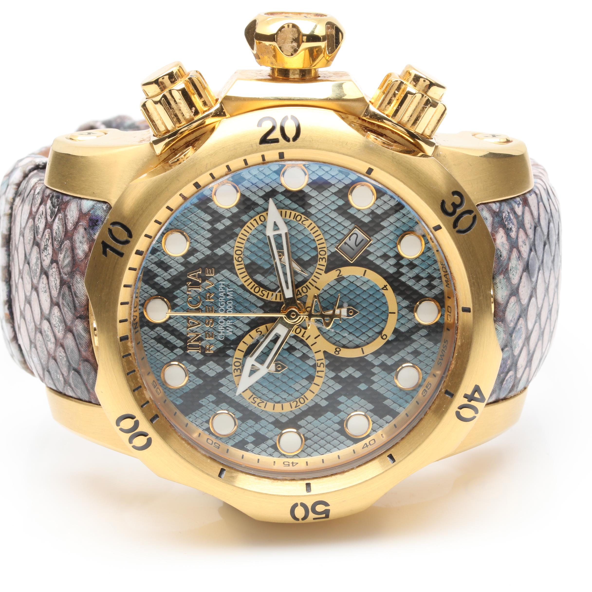 Invicta Stainless Steel "Reserve Collection" Chronograph Watch