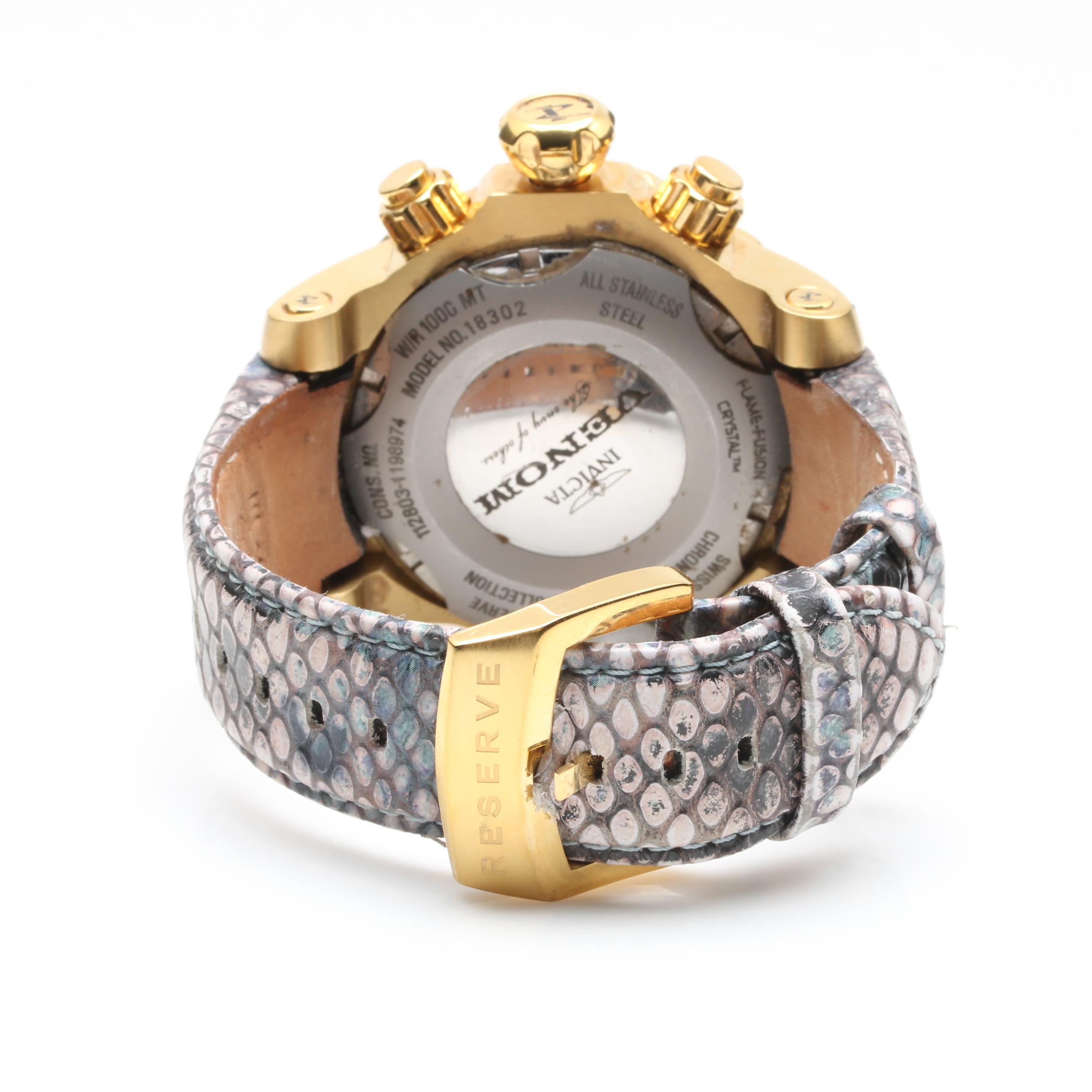 Invicta Stainless Steel "Reserve Collection" Chronograph Watch