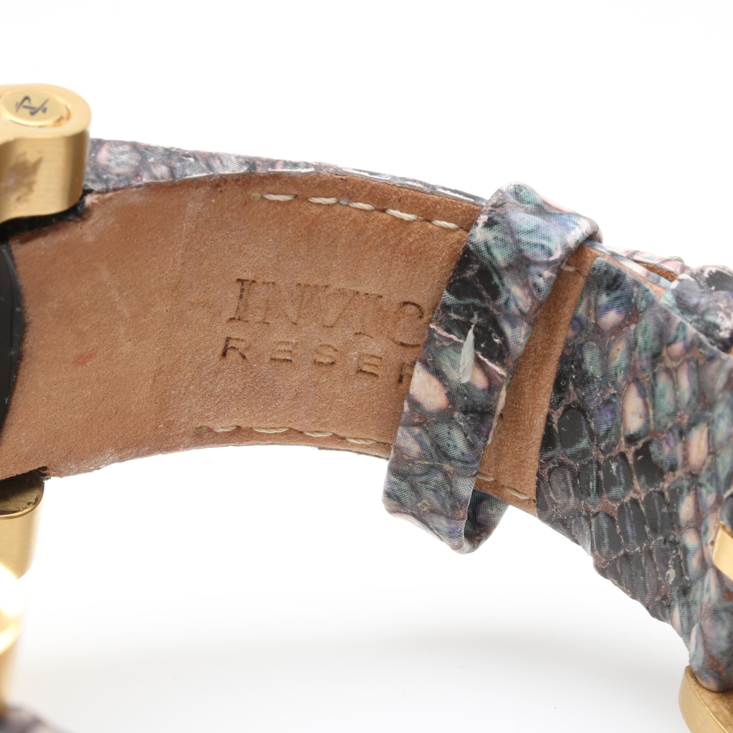 Invicta Stainless Steel "Reserve Collection" Chronograph Watch