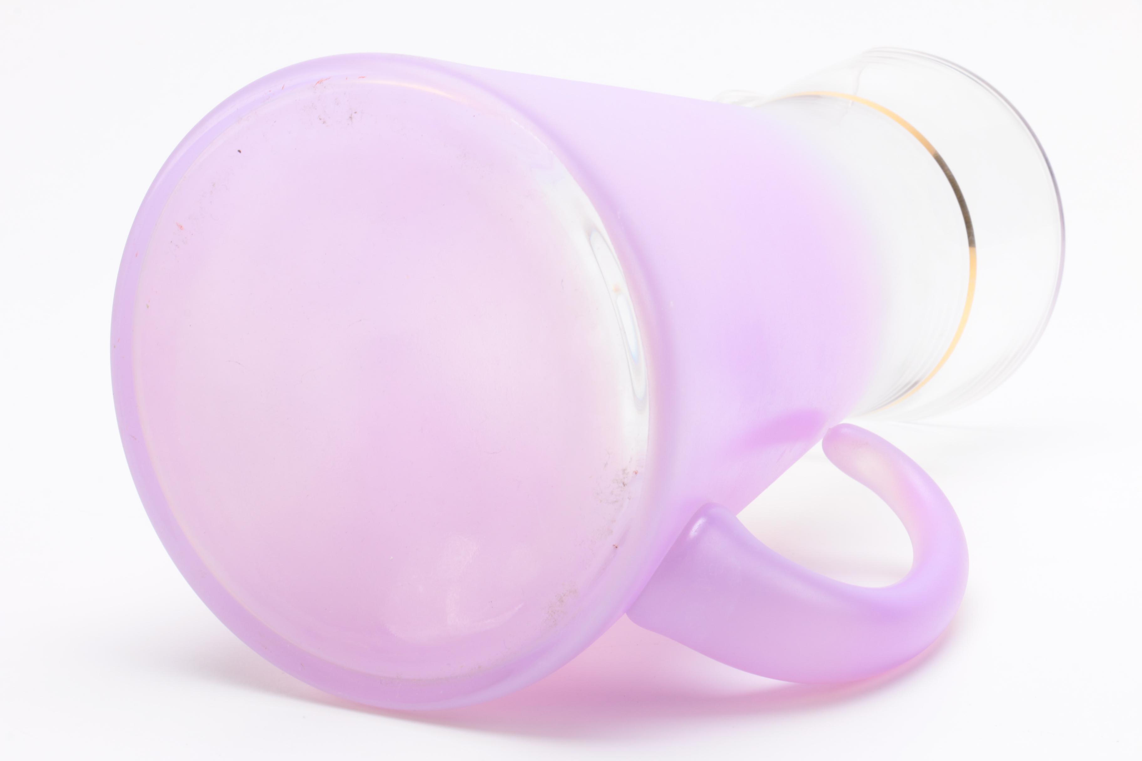 Vintage Blendo Purple Pitcher and Glasses Set